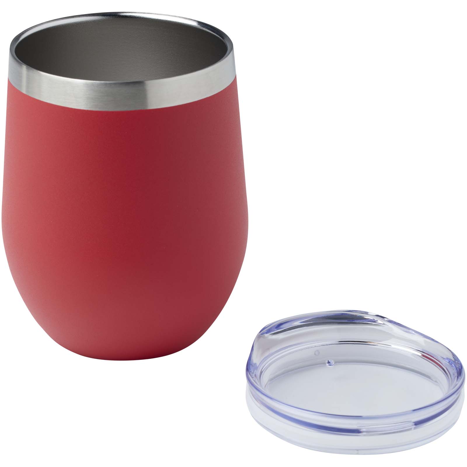 Corzo 350 ml RCS-zertifizierter Kupfer-Vakuum Isolierbecher aus recyceltem Edelstahl rot