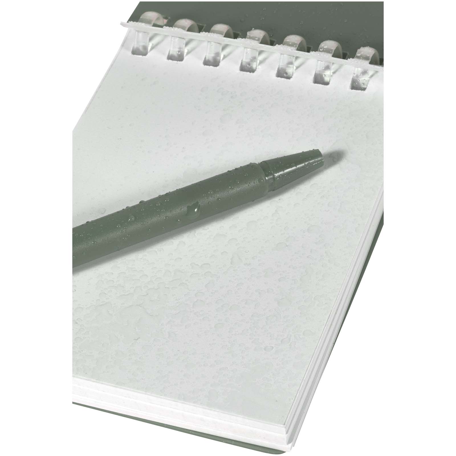 Lig Mini Recyceltes Outdoor-Softcover Notizbuch und Kugelschreiber Set (schwarze Mine) heather grün