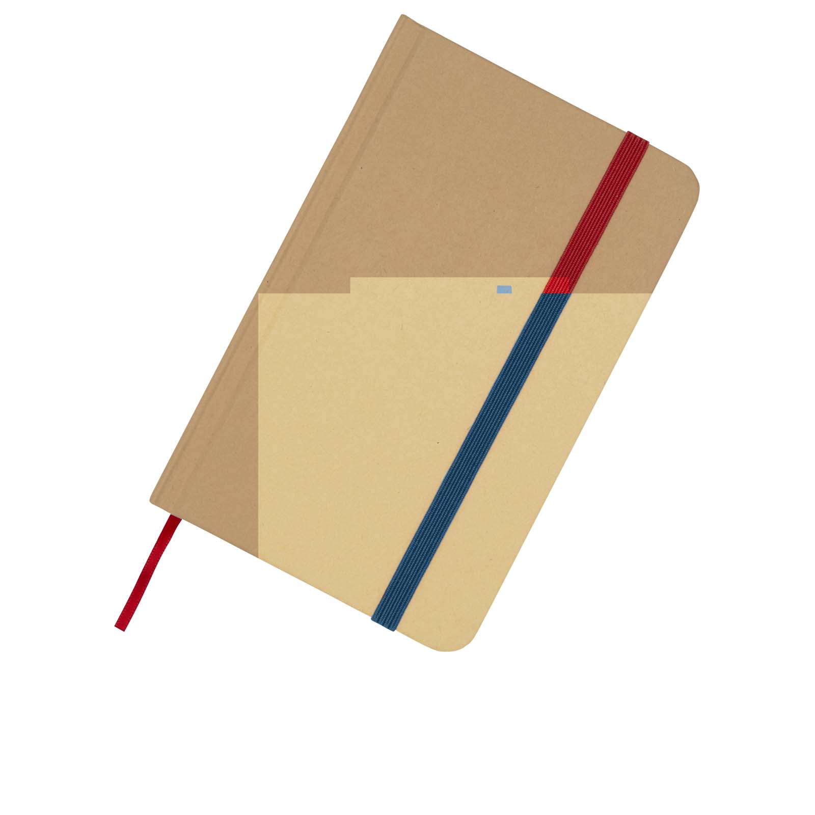 Reed A6 Hardcover Notizbuch, blanko, aus recyceltem Material Ozeanblau