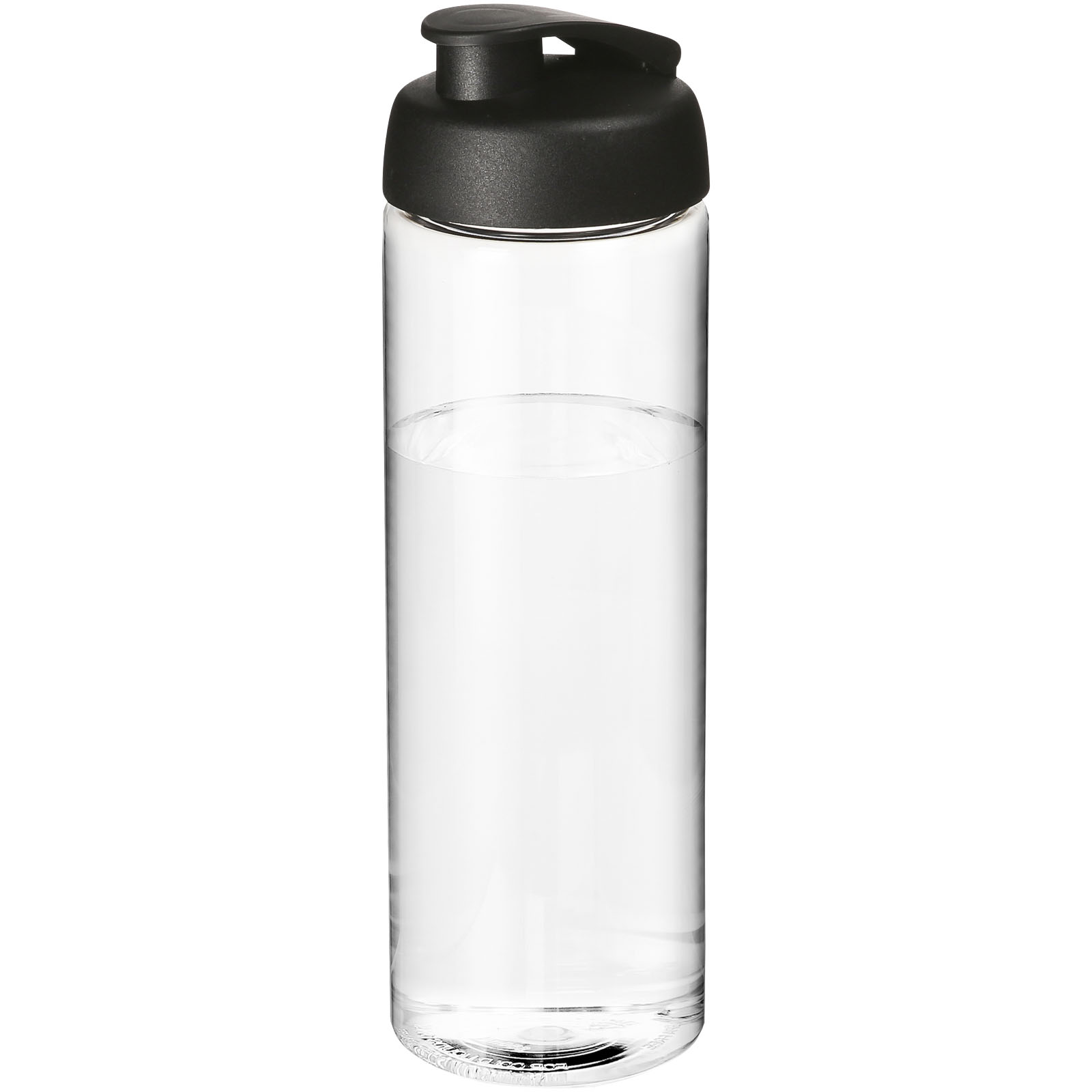 H2O Active® Vibe 850 ml Sportflasche mit Klappdeckel transparent, schwarz