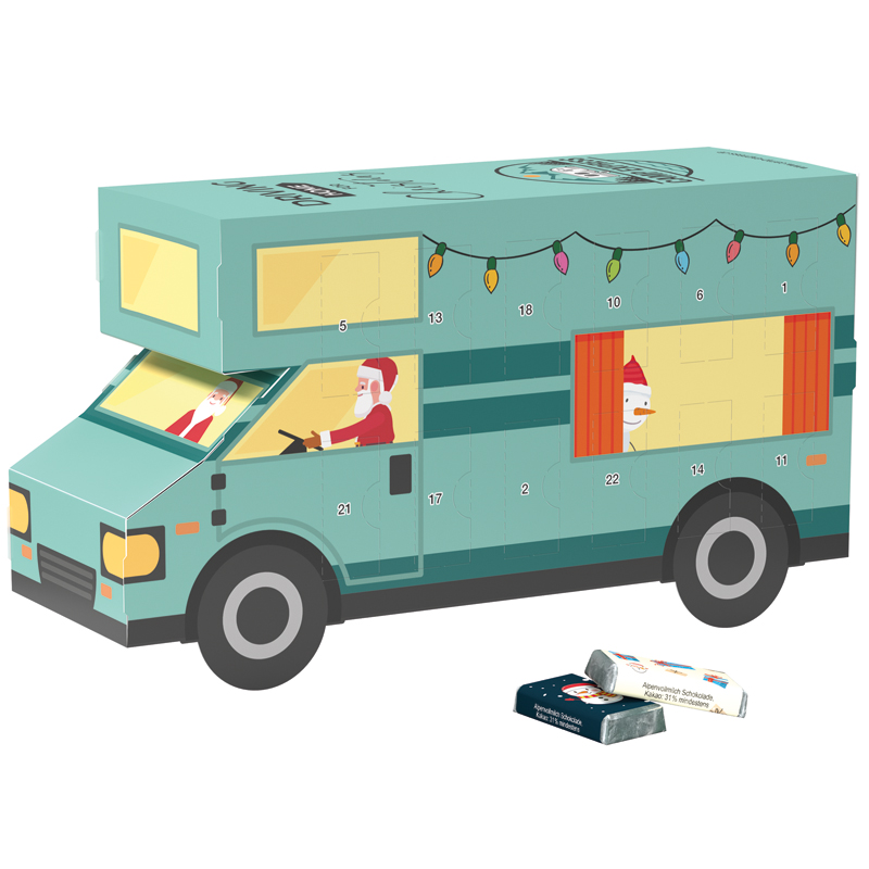 Adventskalender Wohnmobil, Sarotti Schokotäfelchen