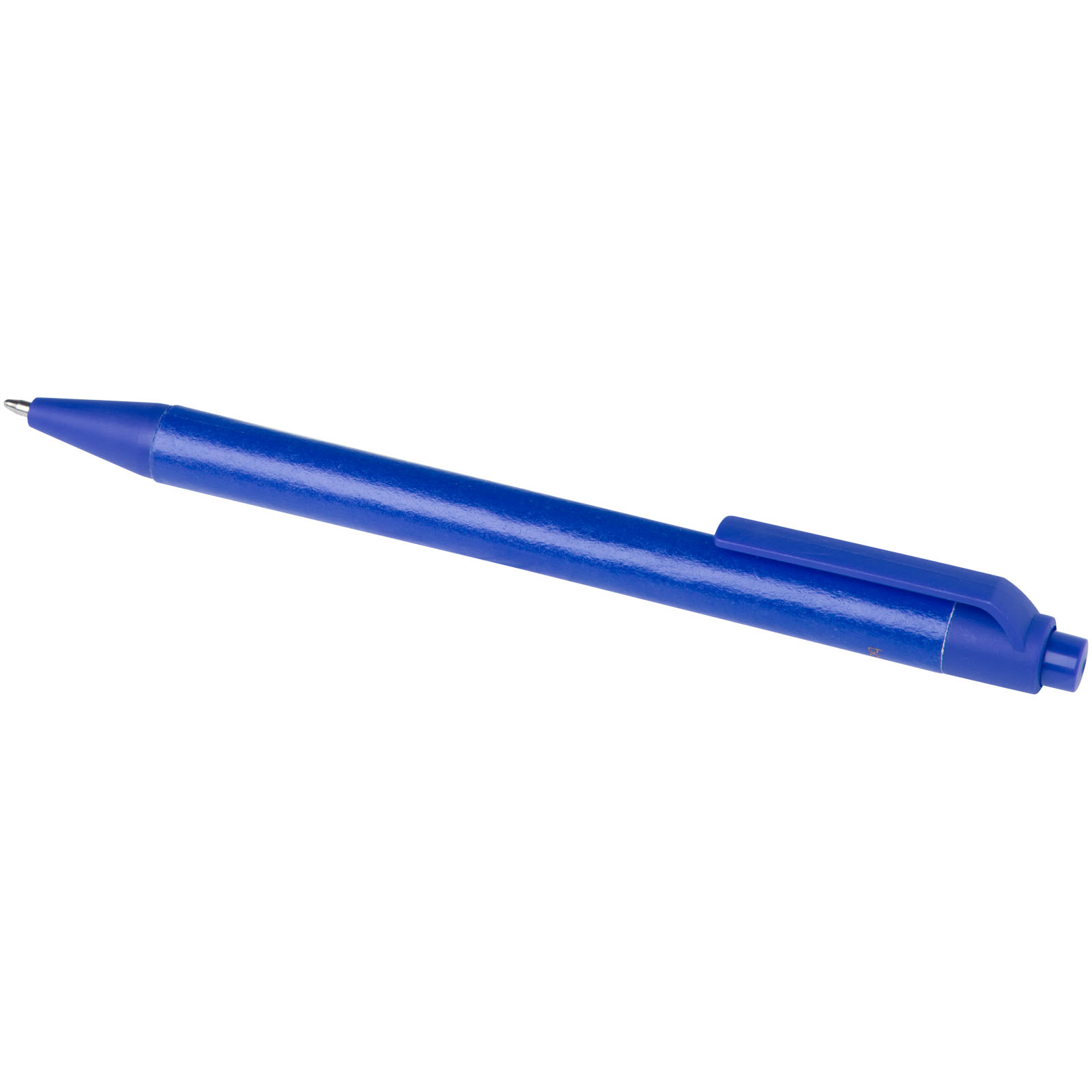 Chartik Kugelschreiber aus recyceltem Papier mit matter Oberfläche, einfarbig (schwarze Mine) blau