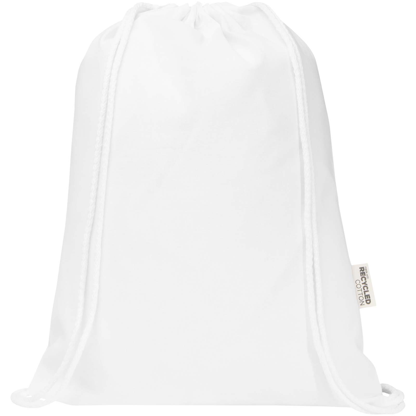 Oregon Blend 140 g/m² GRS-recycelter Turnbeutel 5 L weiss