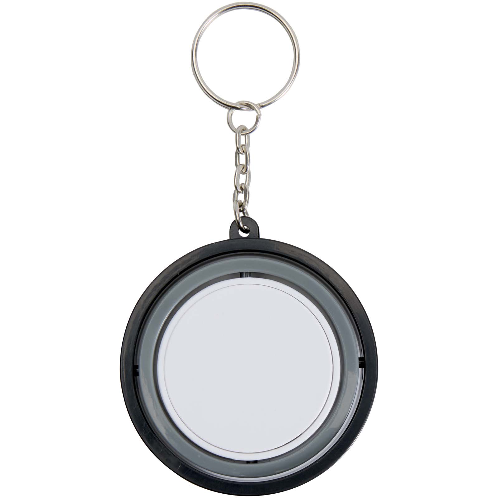 Spinx Gyroskop Fidget Schlüsselanhänger aus recyceltem Kunststoff schwarz