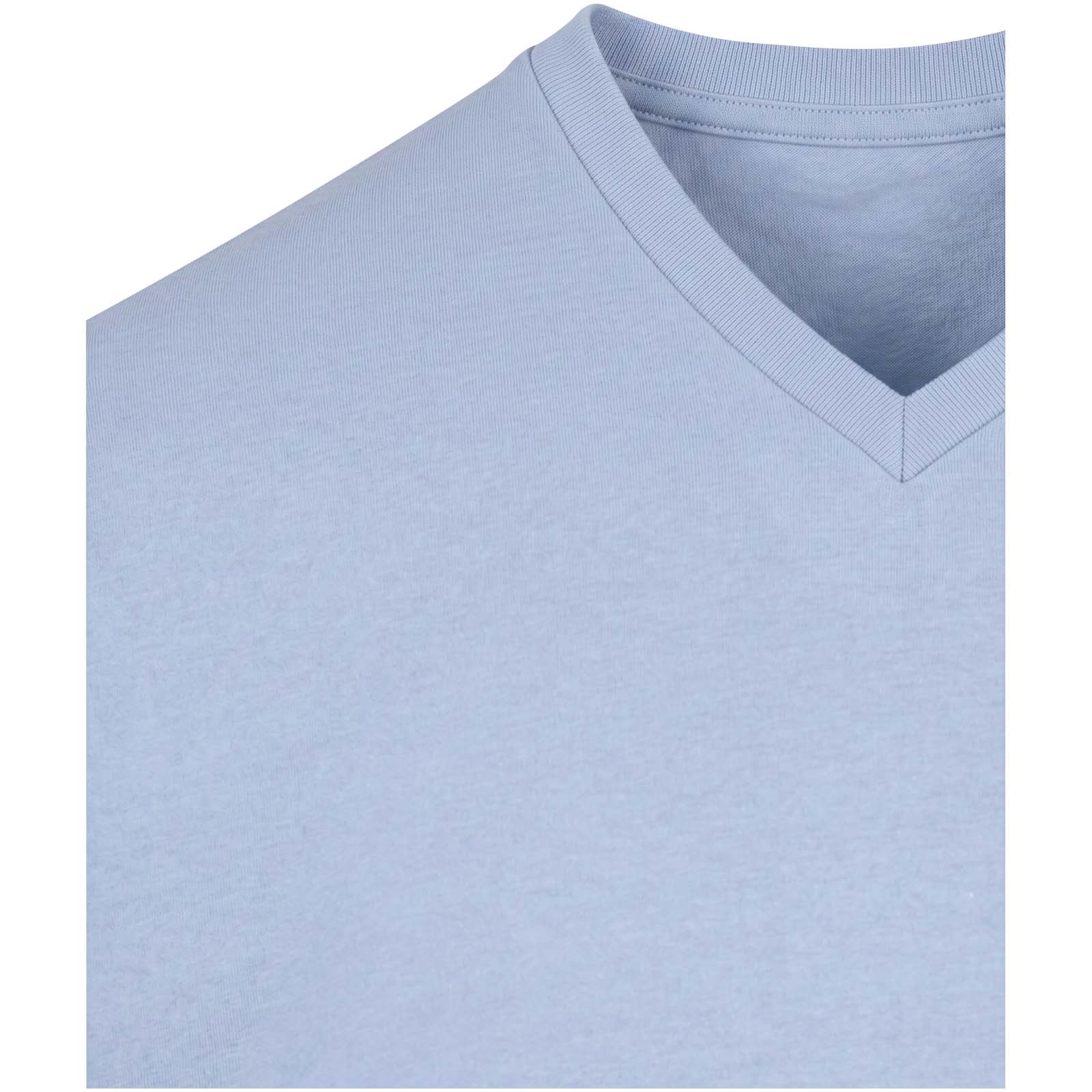 Balfour 200 g/m² Kurzärmeliges T-Shirt V-Ausschnitt Bio Baumwolle (OCS), unisex Nebelblau