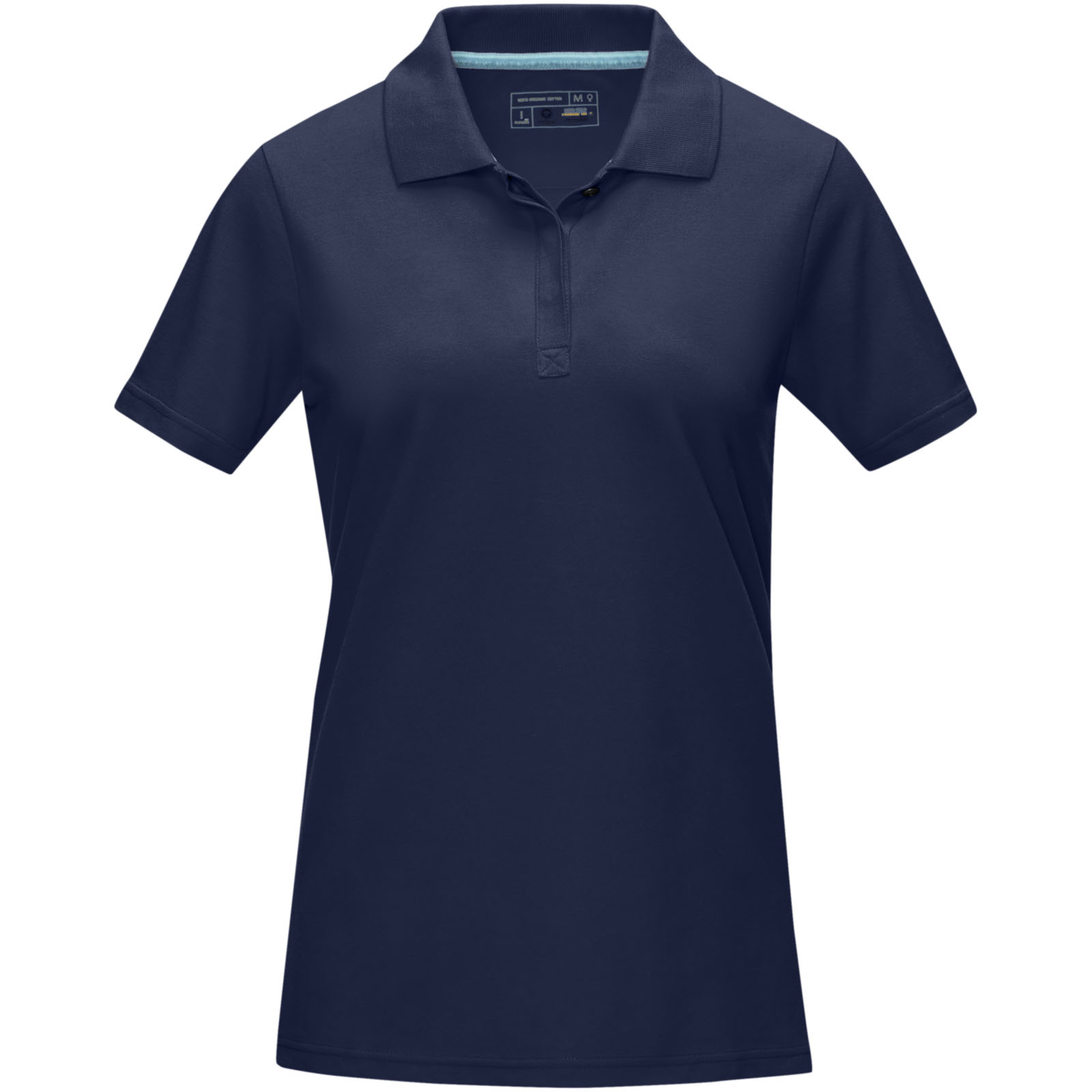 Graphite Poloshirt aus Bio-Baumwolle für Damen navy