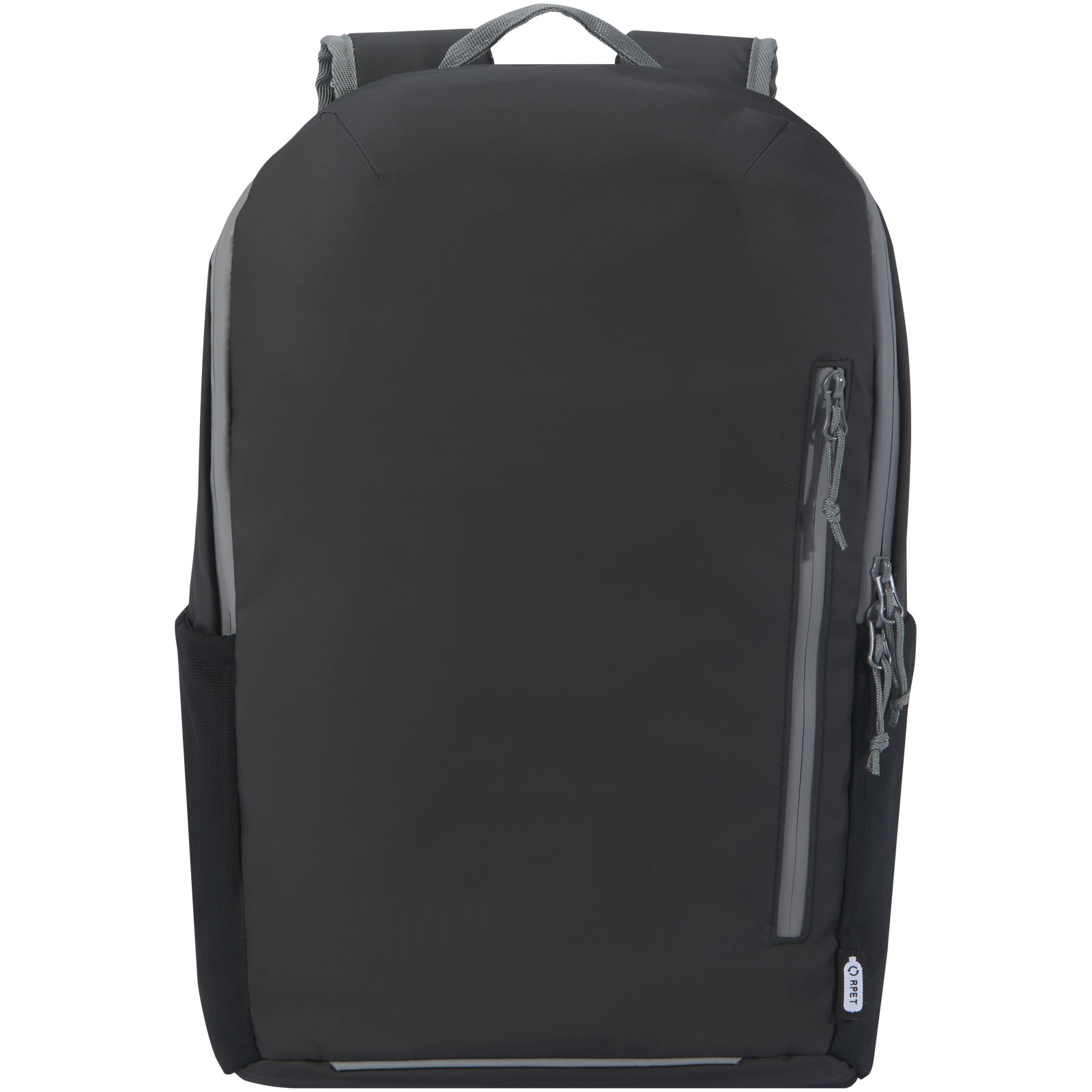 Aqua wasserabweisender 15" Laptop-Rucksack aus GRS Recyclingmaterial 21 L schwarz