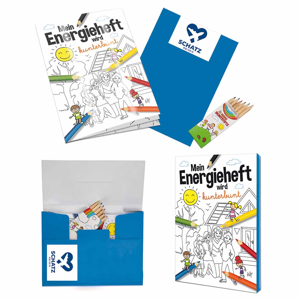 Malbuch / Mal-Set A6 - Energie