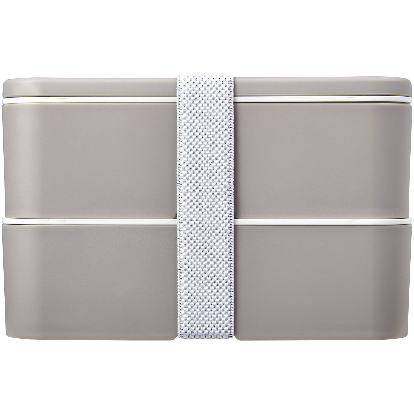 MIYO Renew 700+700 ml Doppel-Lunchbox kieselgrau, kieselgrau, weiss