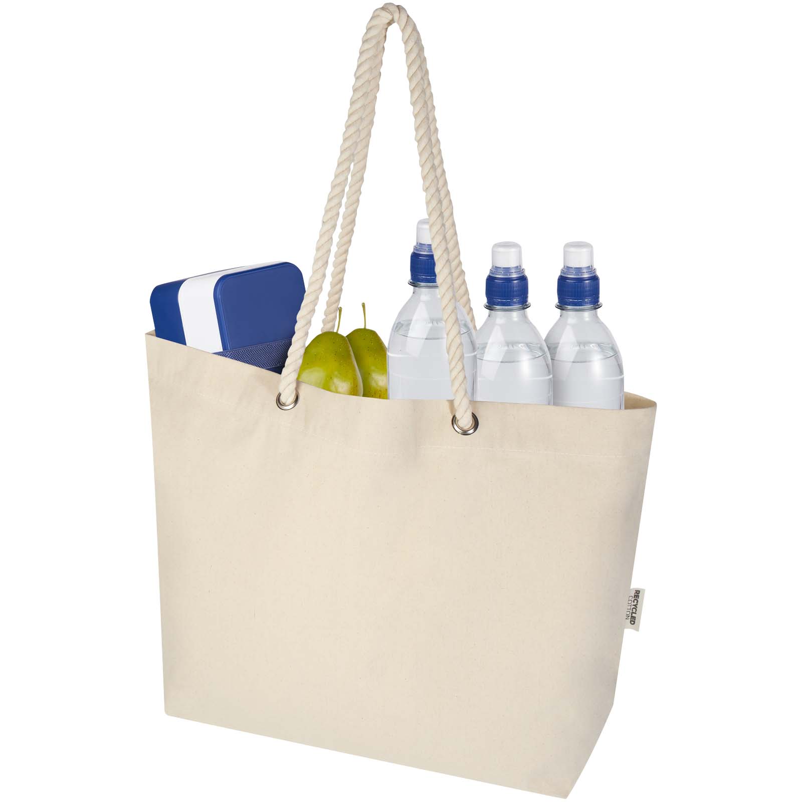 Florida 270 g/m² Strandtragetasche aus recyceltem GRS-Material natur, natur