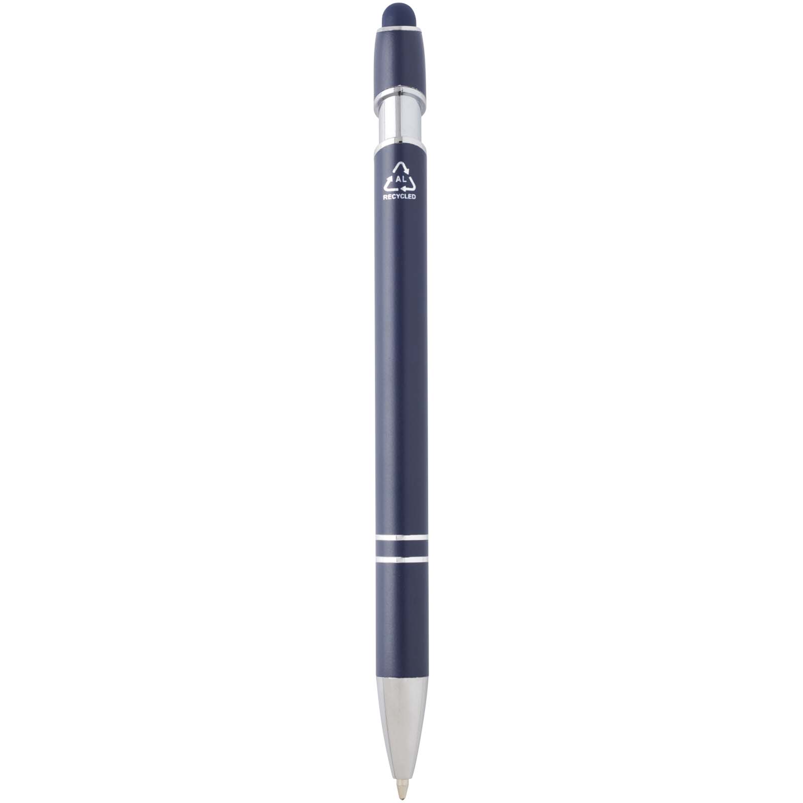 Kish Kugelschreiber mit silbernem Finish (blaue Mine) navy