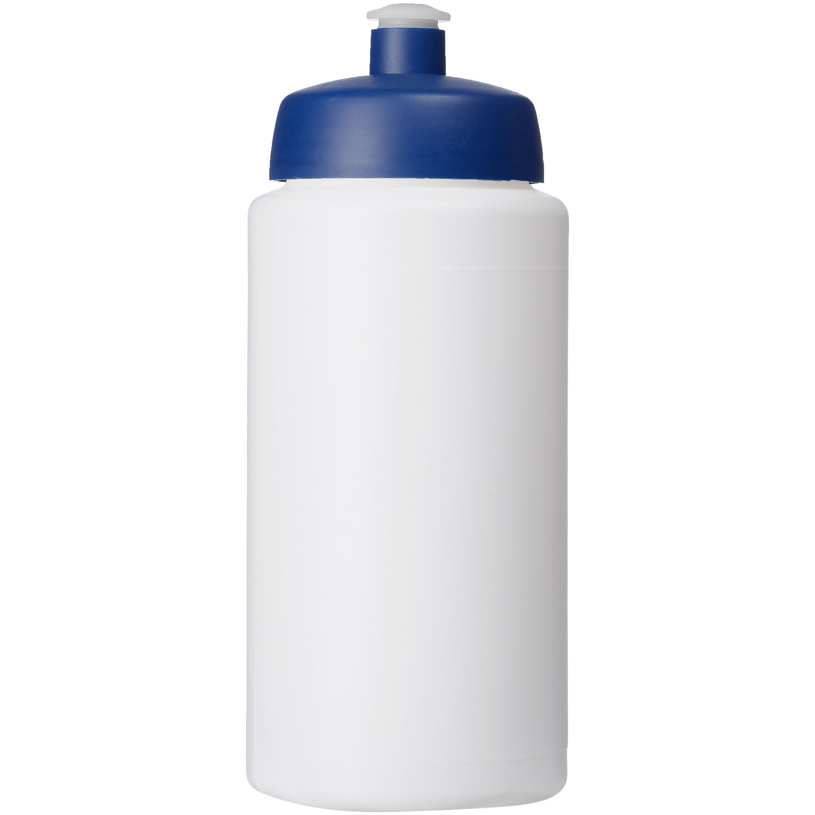 Baseline® Plus grip 500 ml Sportflasche mit Sportdeckel weiss, blau
