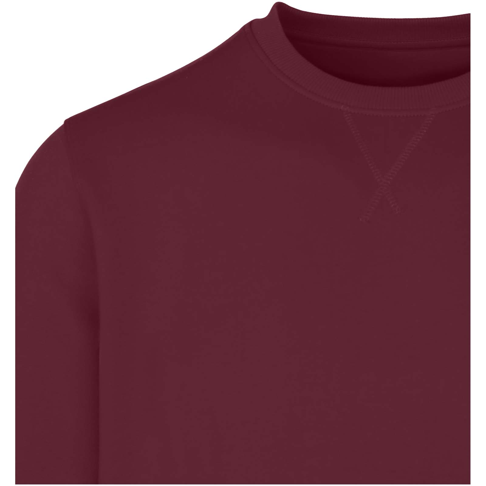 Jasper 280 g/m² Pullover mit Rundhalsausschnitt aus recycelter Bio Baumwolle (OCS), unisex Tiefes Burgunderrot