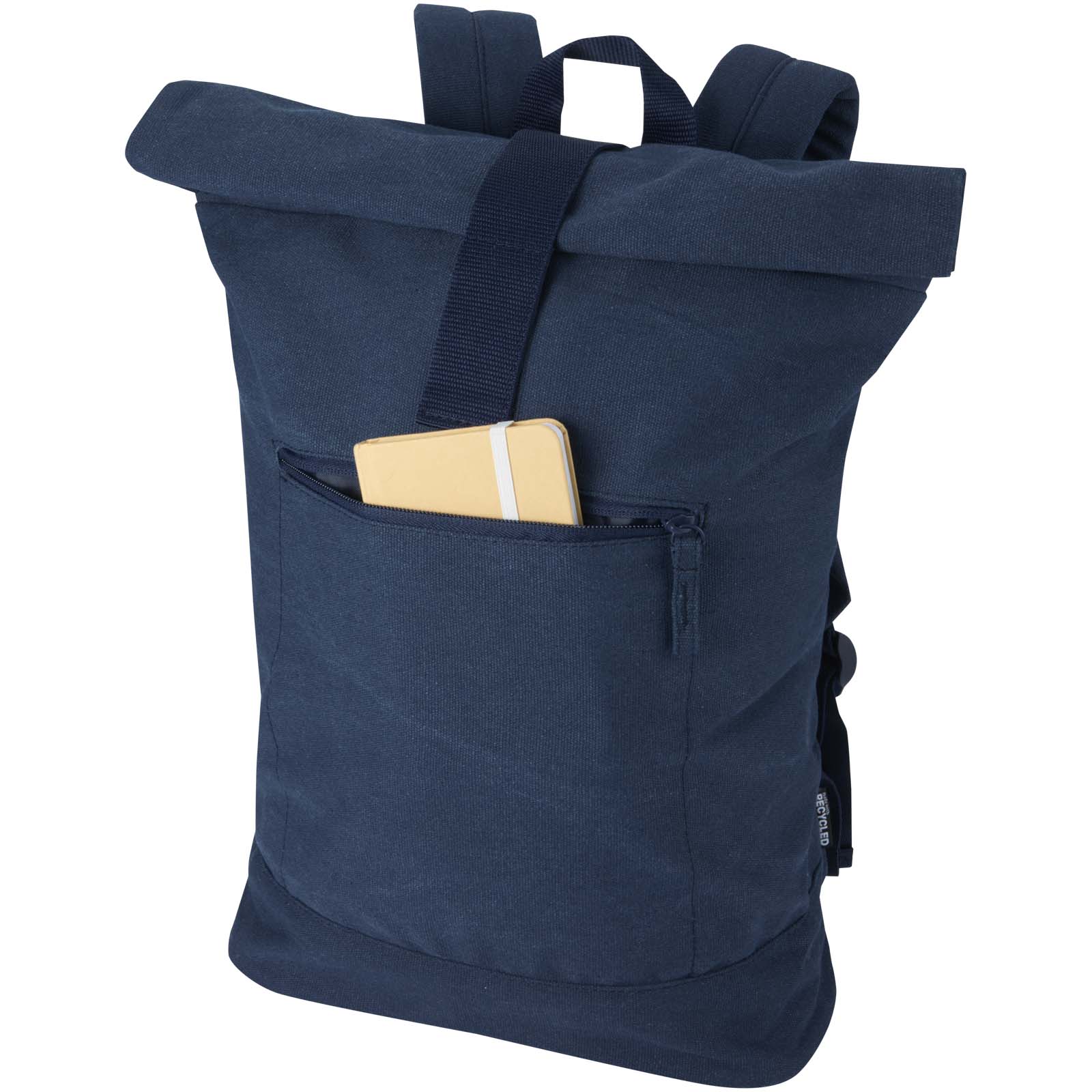 Recanvas 14” GRS recycelter Rolltop-Rucksack 16L navy