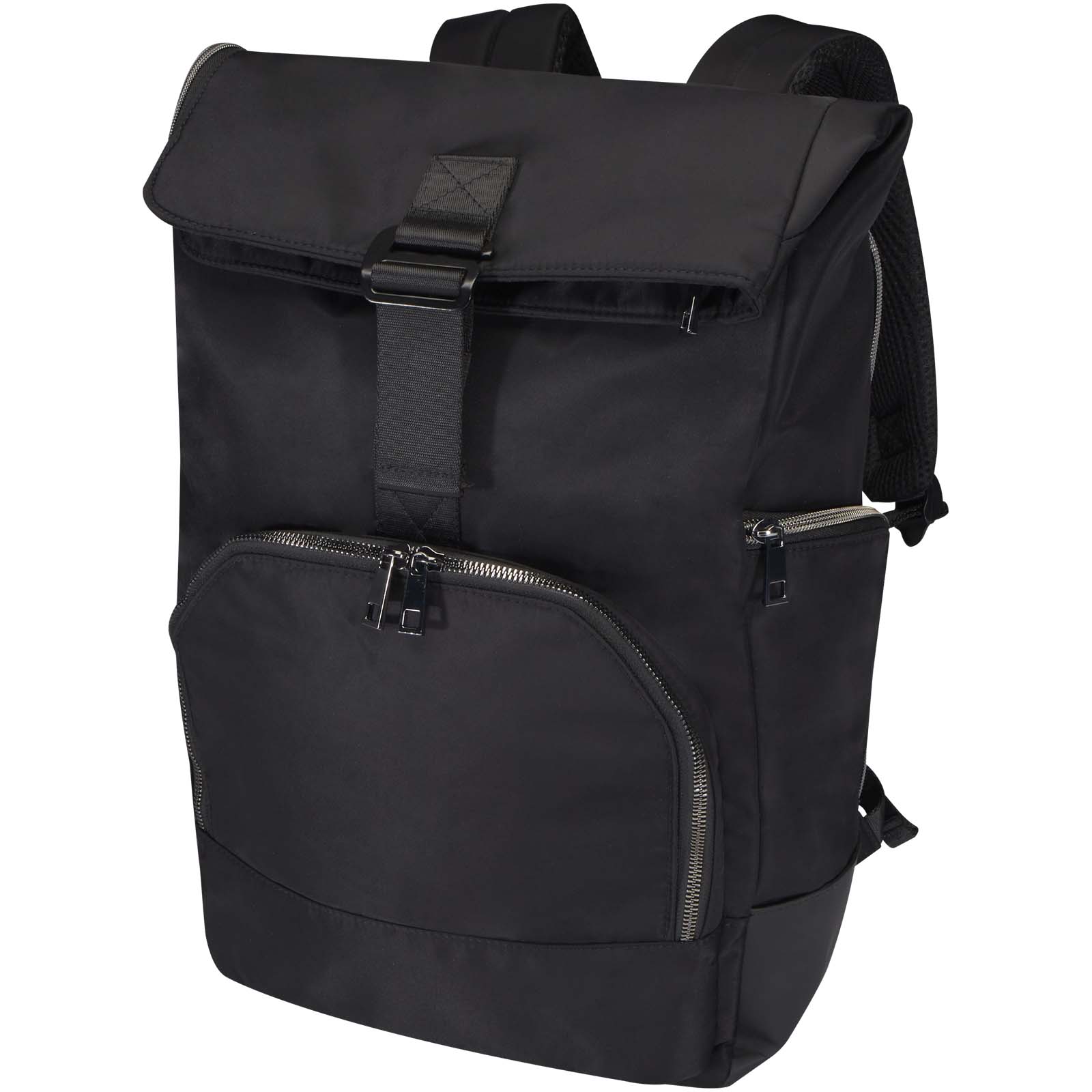 Rhine 15" Rolltop-Rucksack aus recyceltem GRS-Material 18 L schwarz