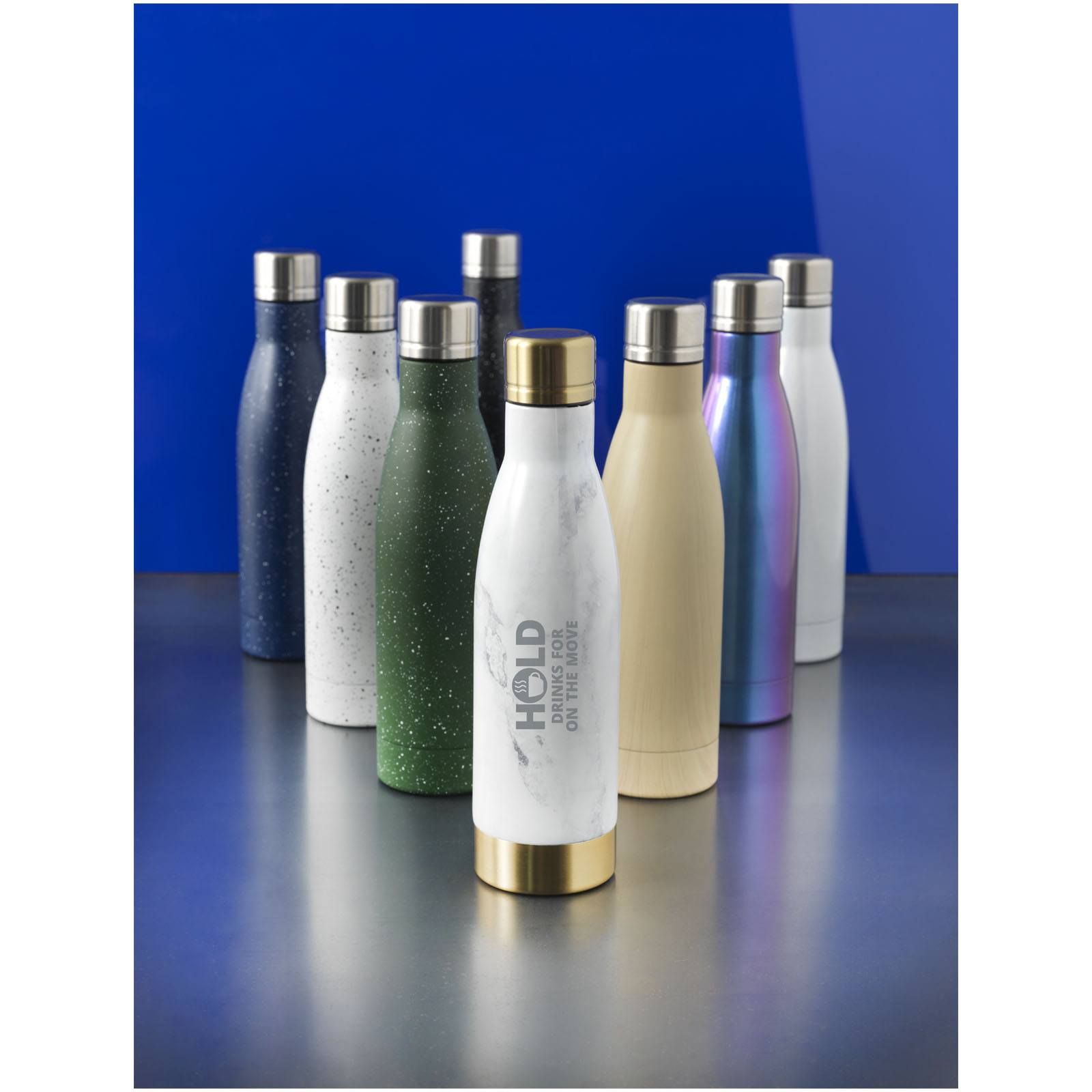 Vasa Kupfer-Vakuum Isolierflasche in Holzoptik, 500 ml braun