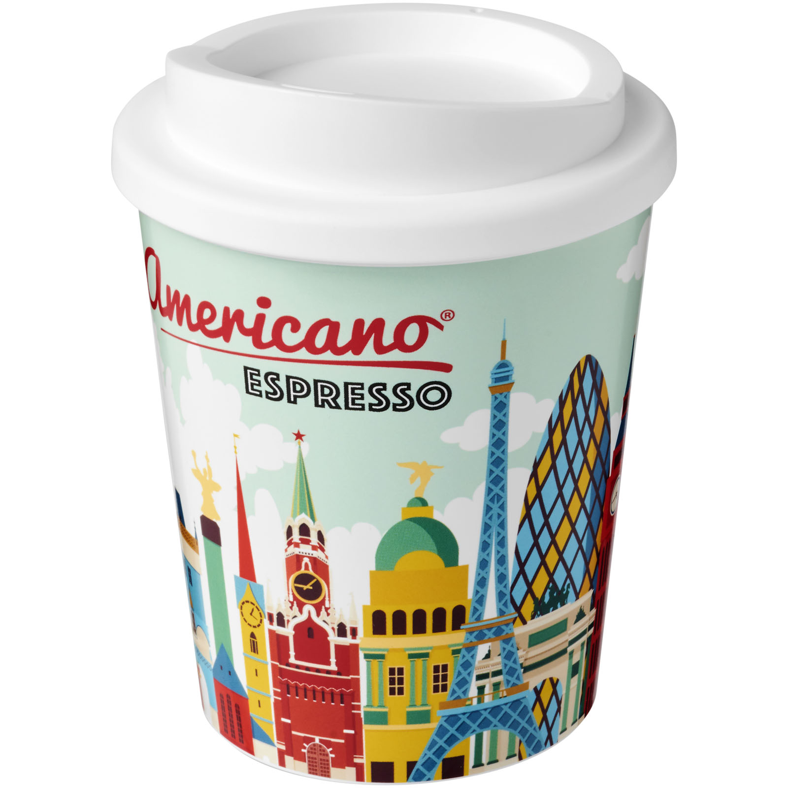 Brite-Americano® Espresso 250 ml Isolierbecher weiss
