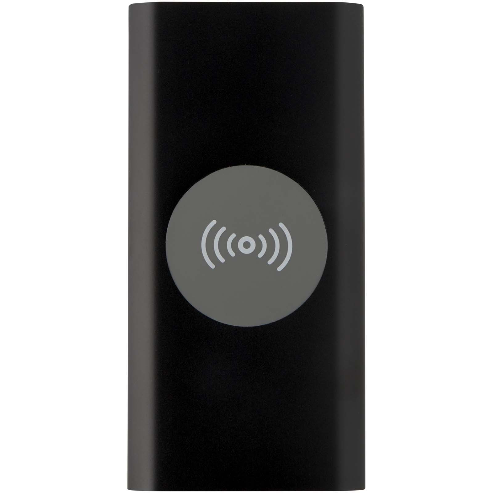 Juice 8000 mAh Typ-C kabellose Powerbank aus recyceltem Aluminium schwarz