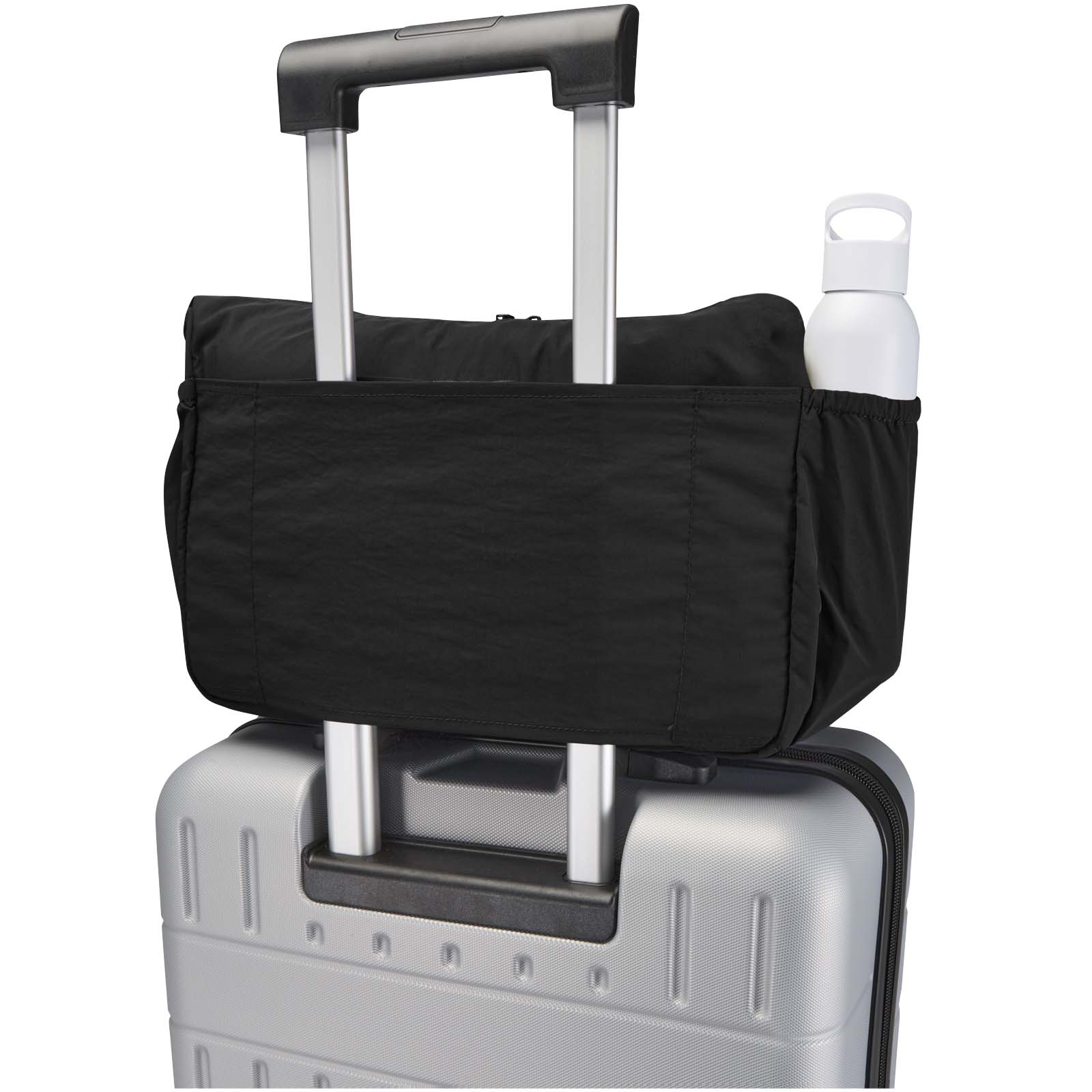 Calli 13" GRS Laptop Umhängetasche aus recyceltem Nylon schwarz