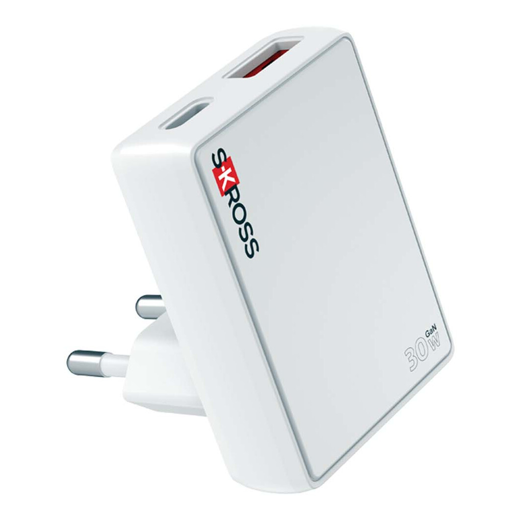 SKROSS® Slim 30W Europa-Wandladegerät weiss