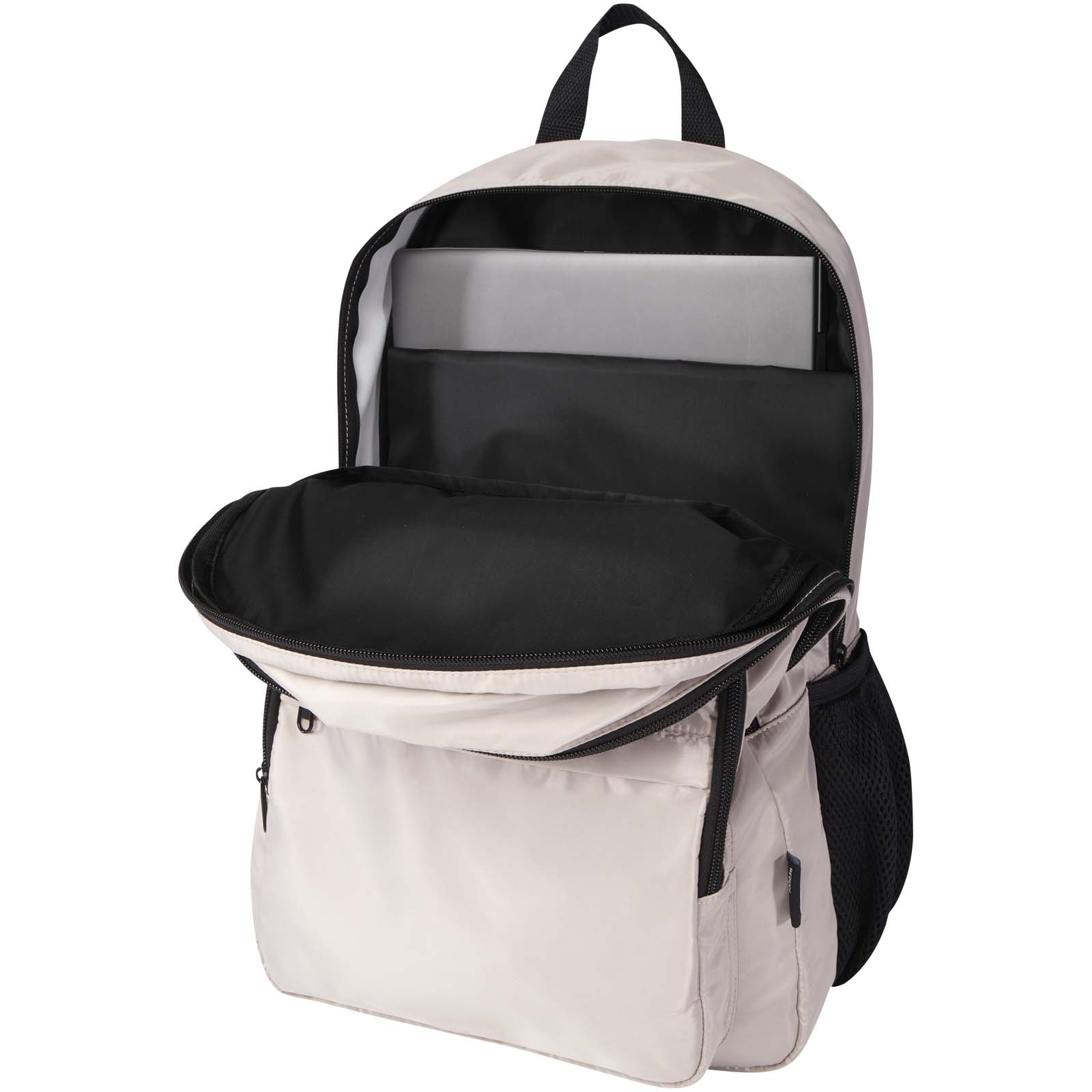 Trend Plus 15" Laptop-Rucksack aus recyceltem GRS-Material 20 L oatmeal