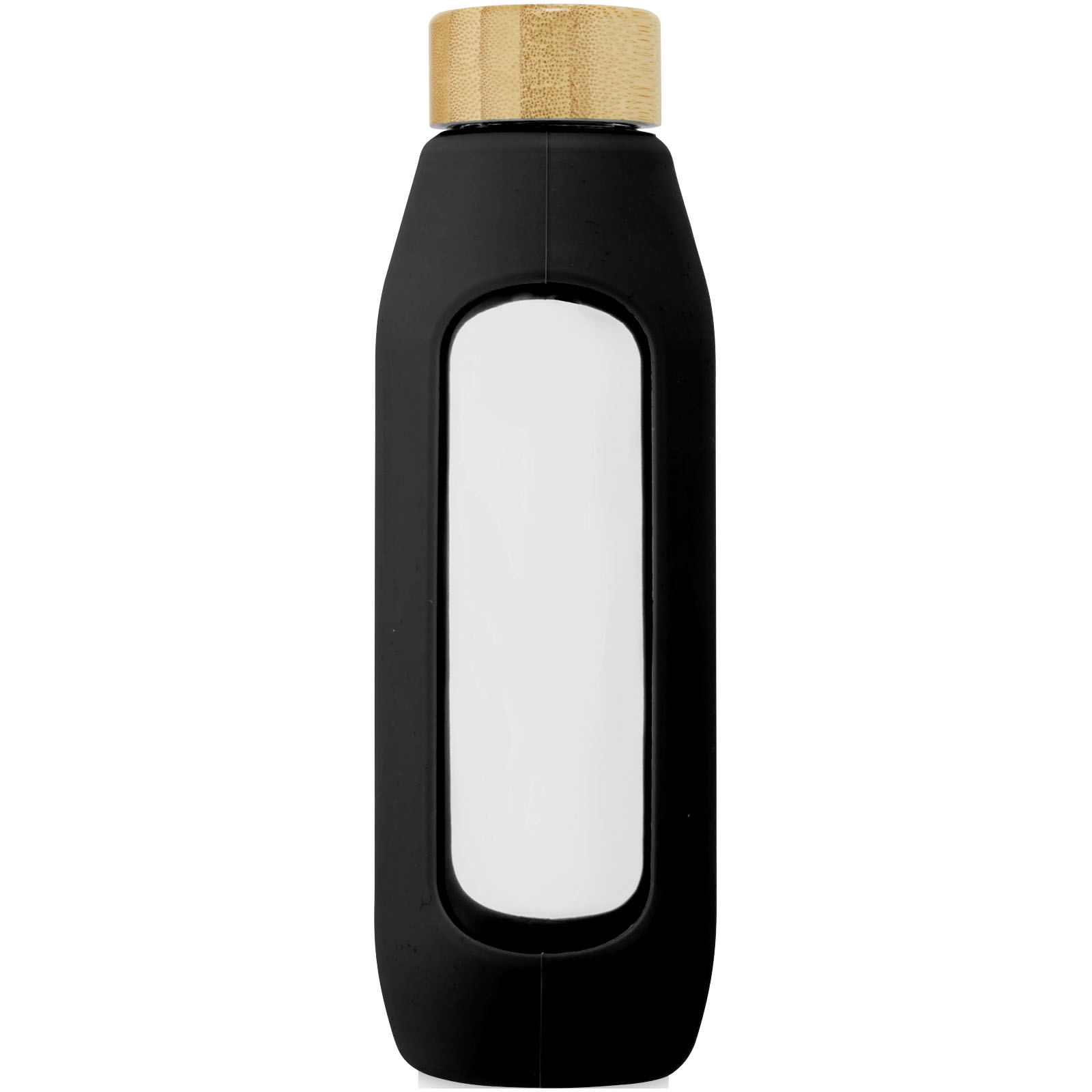 Tidan 600 ml Flasche aus Borosilikatglas mit Silikongriff schwarz