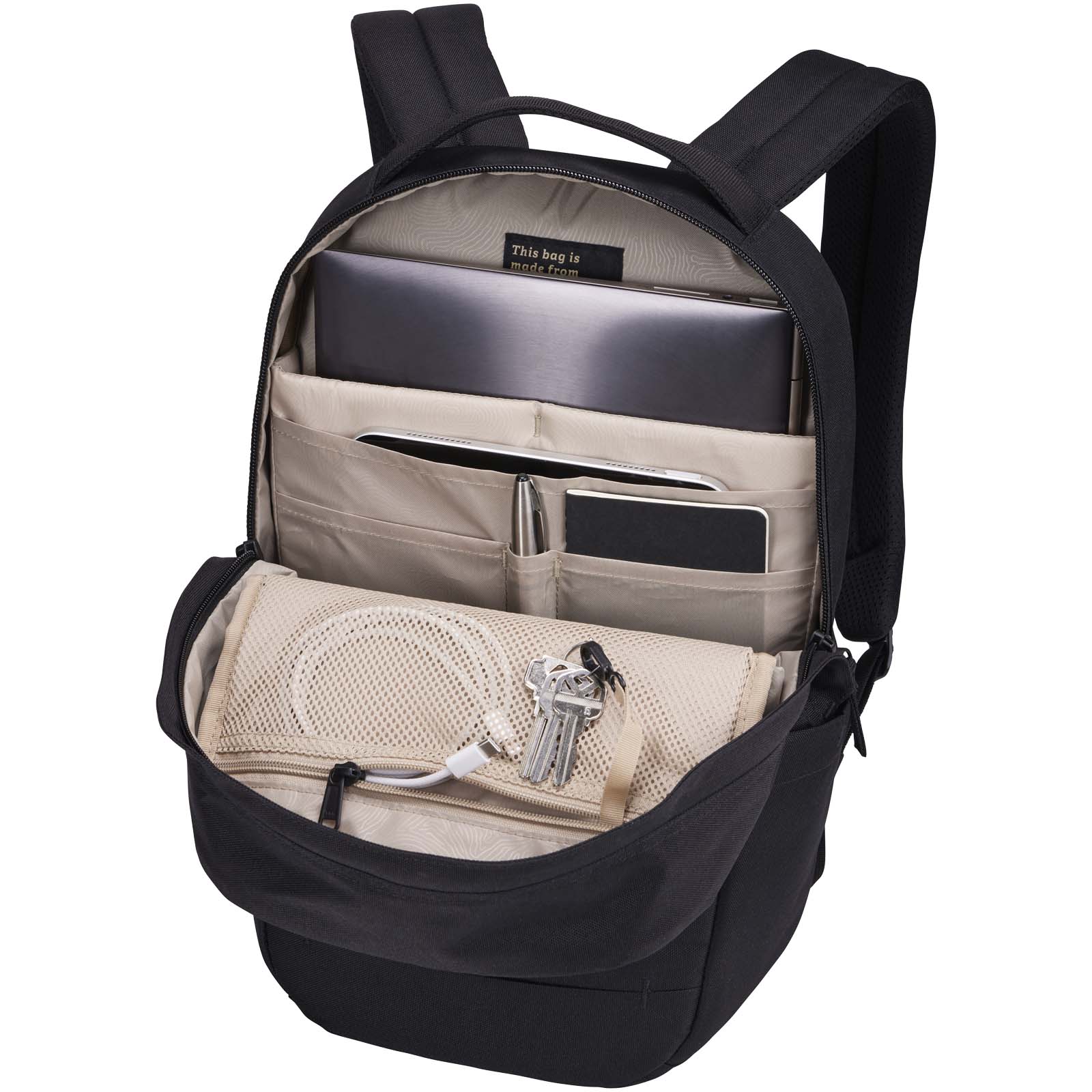 Case Logic Invigo 14" recycelter Laptop-Rucksack 14,5L schwarz