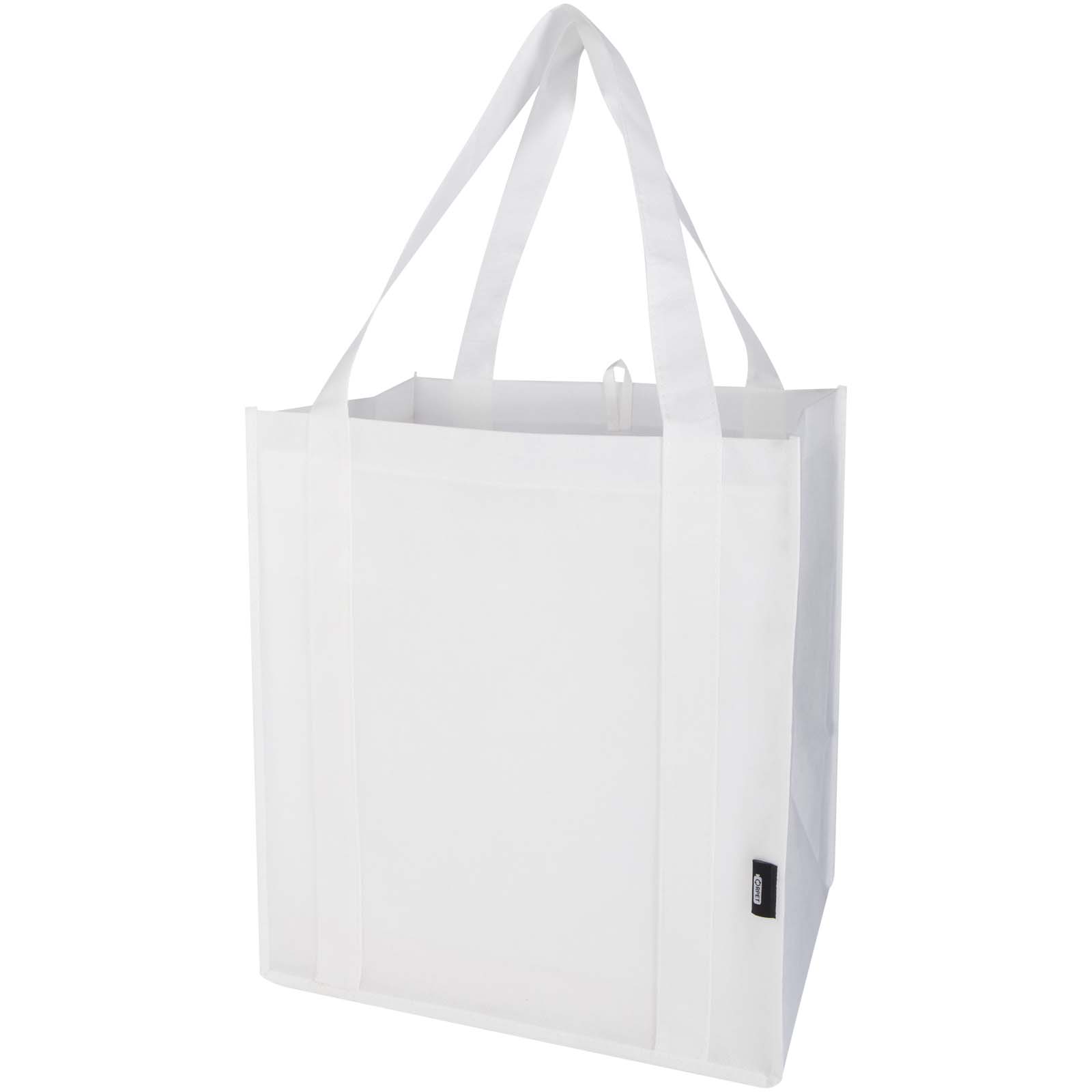 Liberty Tragetasche mit hartem Boden aus recyceltem GRS Non Woven 6 L weiss