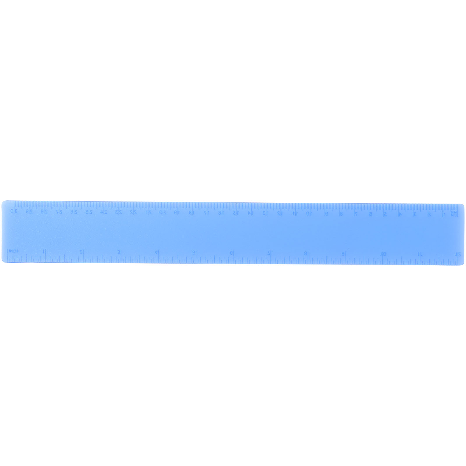 Rothko 30 cm Kunststofflineal blau mattiert