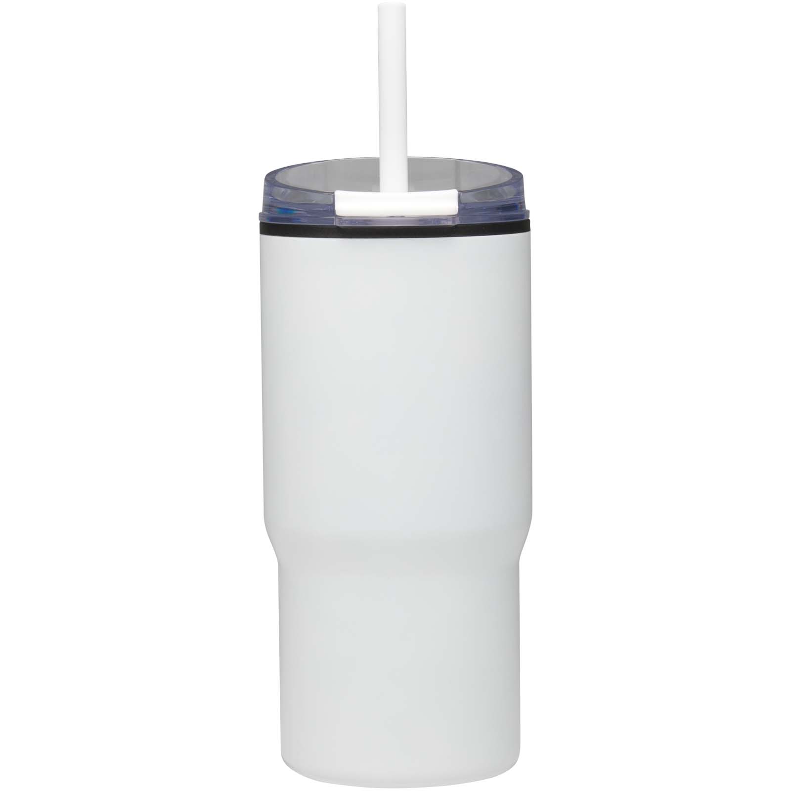 Westin 540 ml RCS Becher aus recyceltem Material, doppelwandig isoliert, mit Trinkhalm weiss