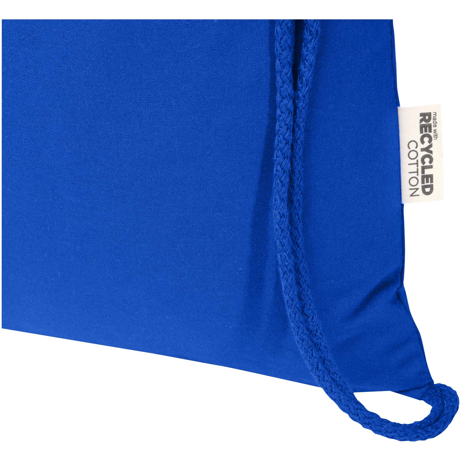 Peru Blend 180 g/m² Sportbeutel aus GRS recycelter Baumwolle 5L royalblau