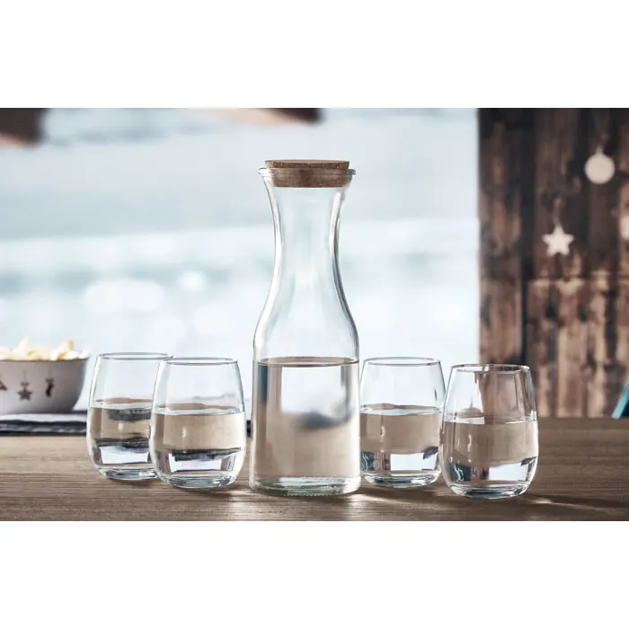 Karaffe aus recyceltem Glas 1L