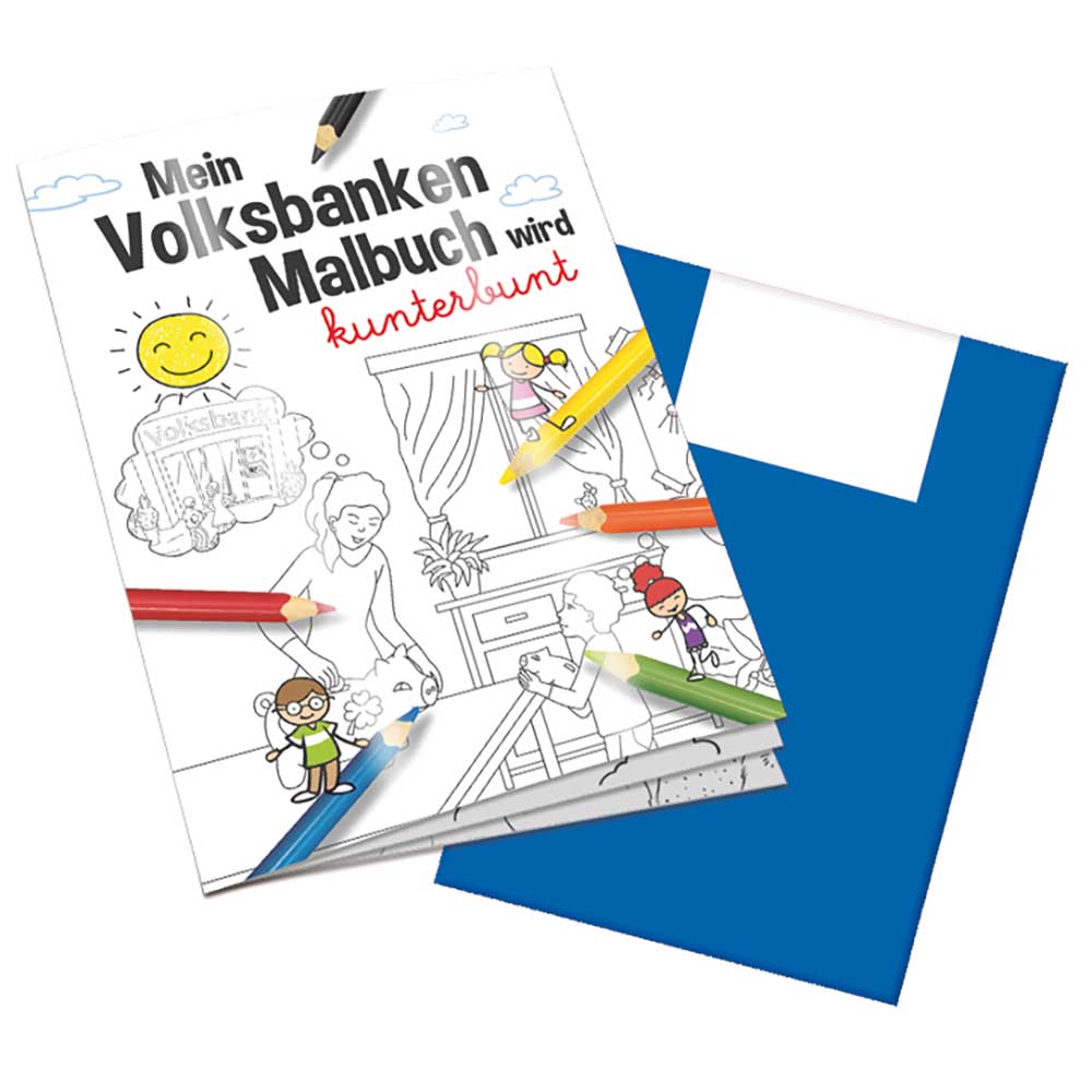Malbuch / Mal-Set A6 - Volksbanken