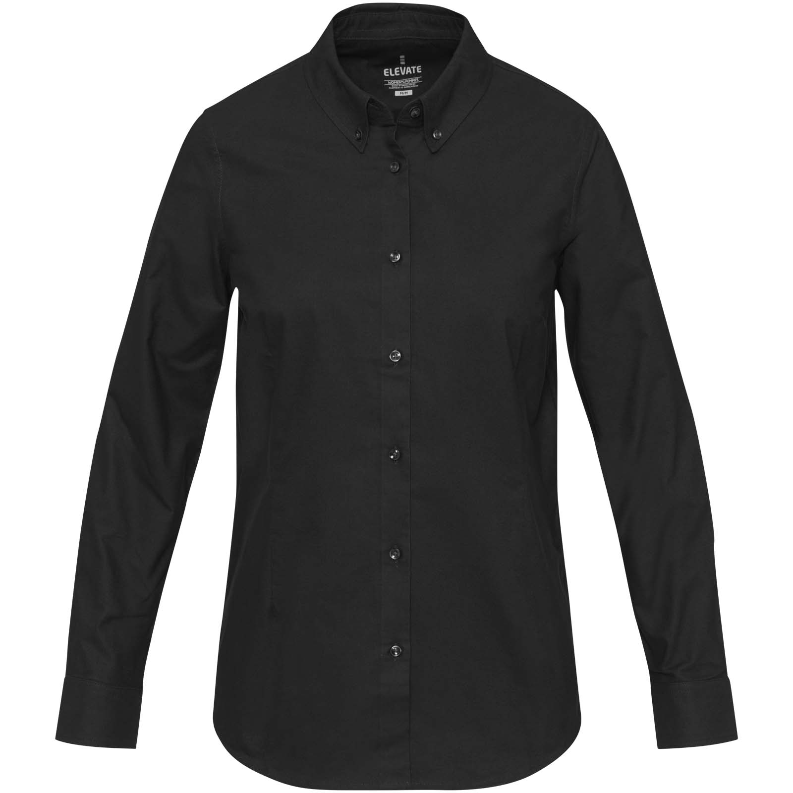 Sphene 165 g/m² Oxford Bluse schwarz