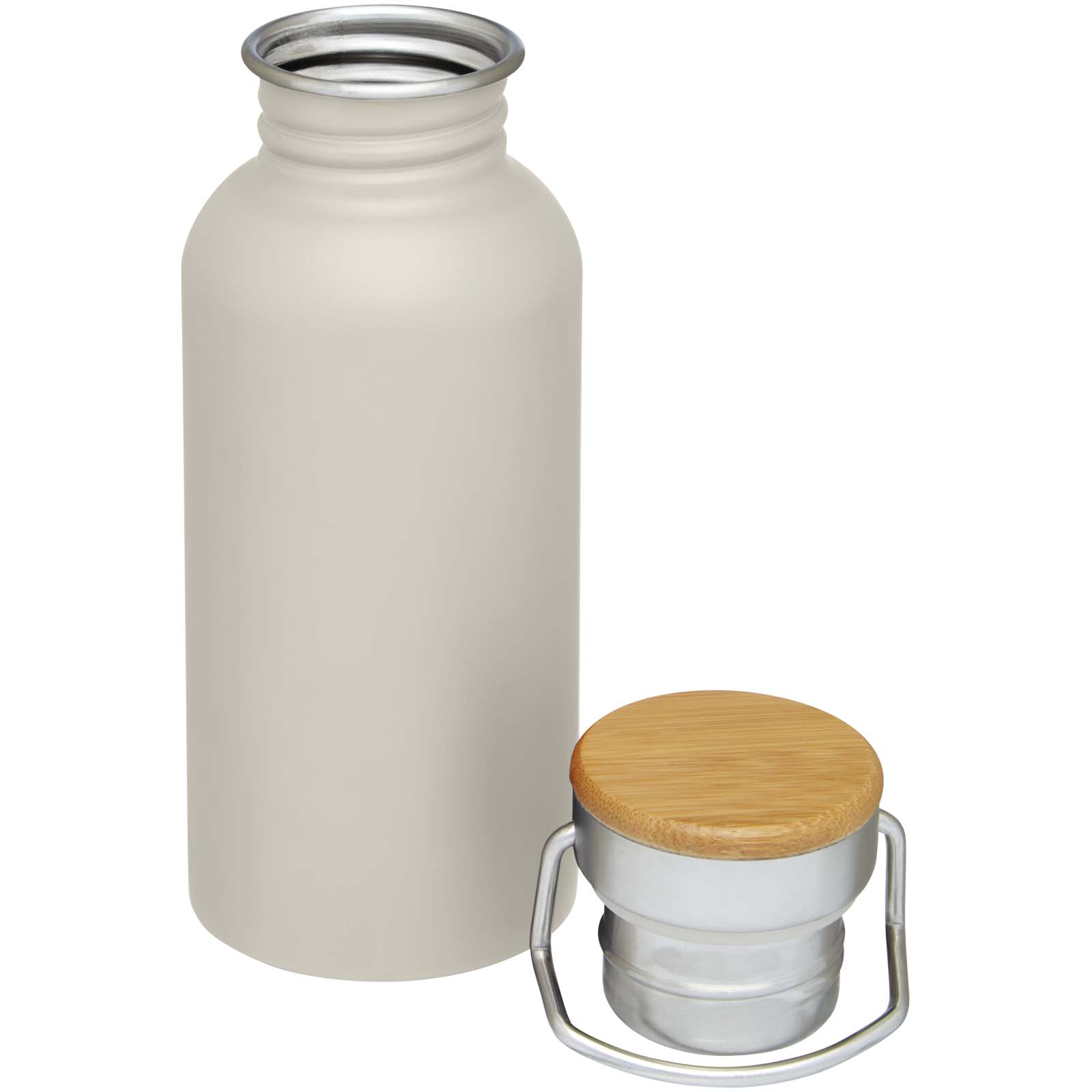 Thor 550 ml einwandige Trinkflasche aus recyceltem Edelstahl sandstone