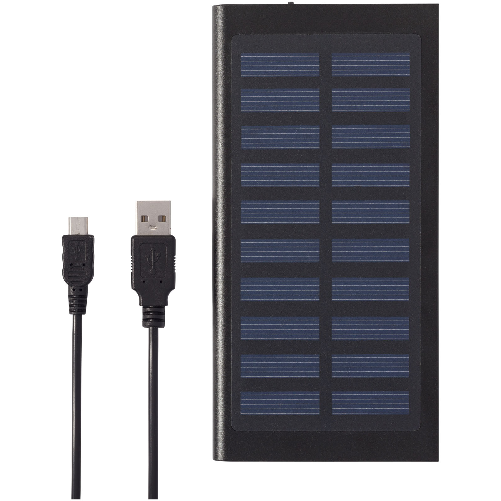 Stellar 8000 mAh Solar Powerbank schwarz