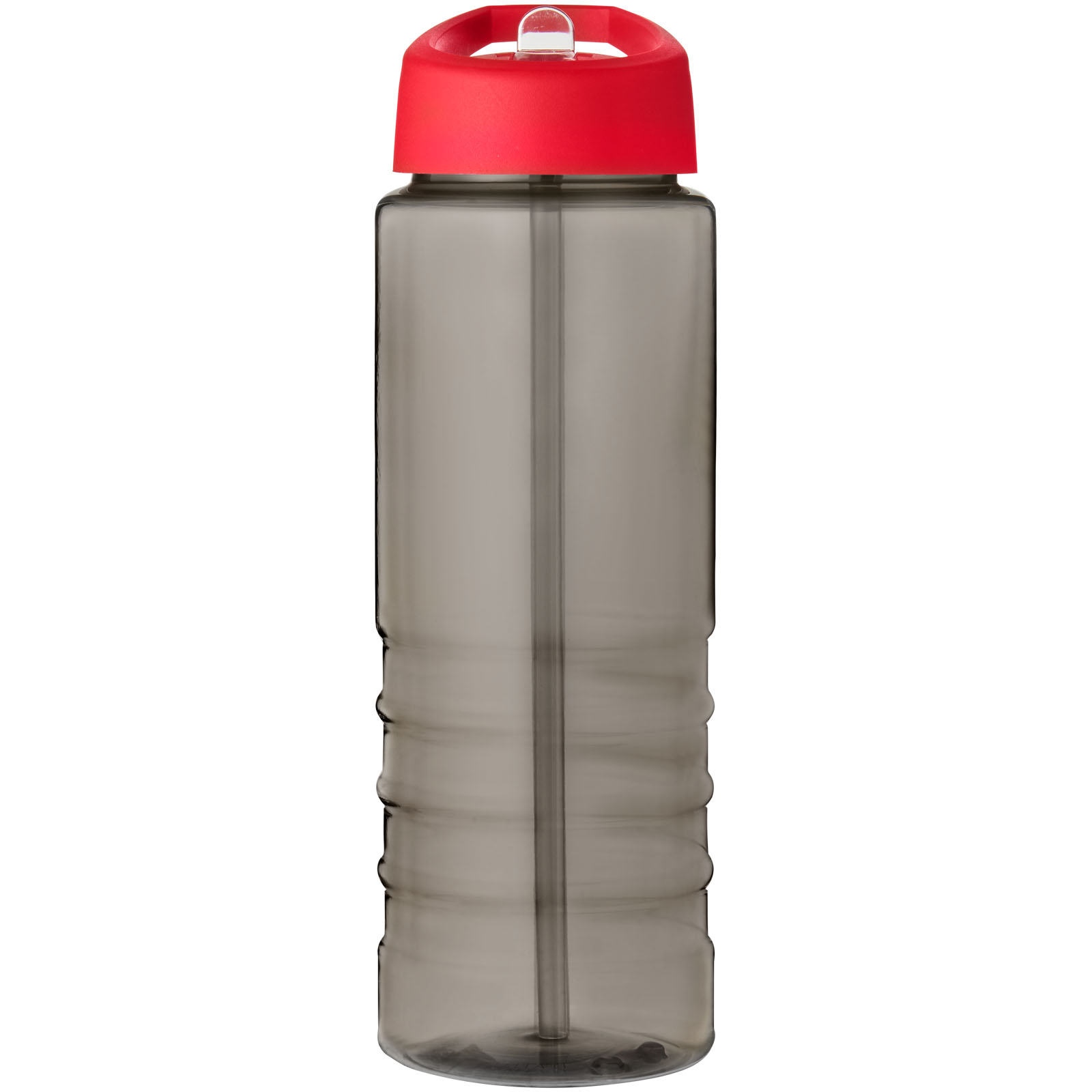 H2O Active® Eco Treble 750 ml Sportflasche mit Stülpdeckel kohle, rot