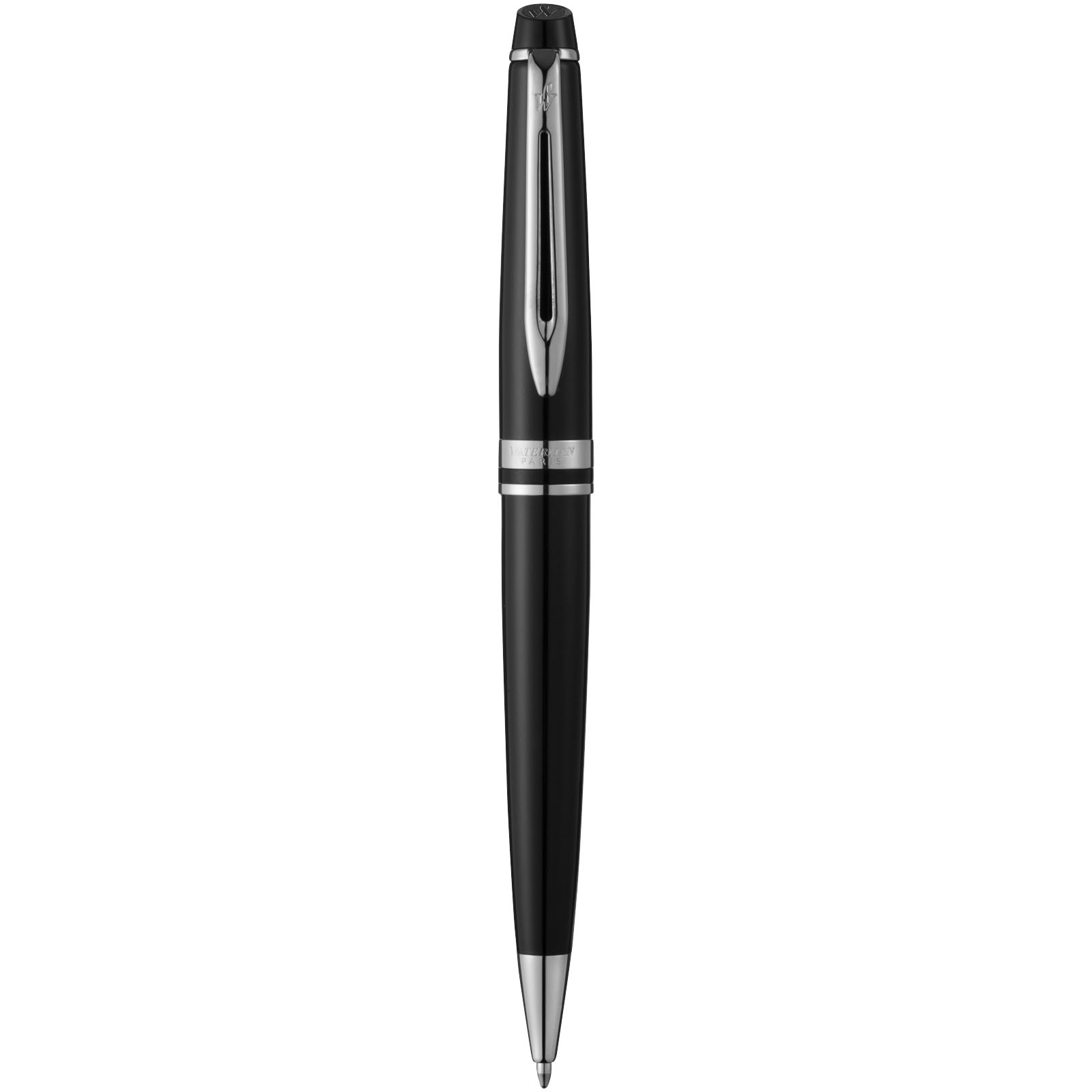Waterman Expert Kugelschreiber (blaue Mine) schwarz, silber