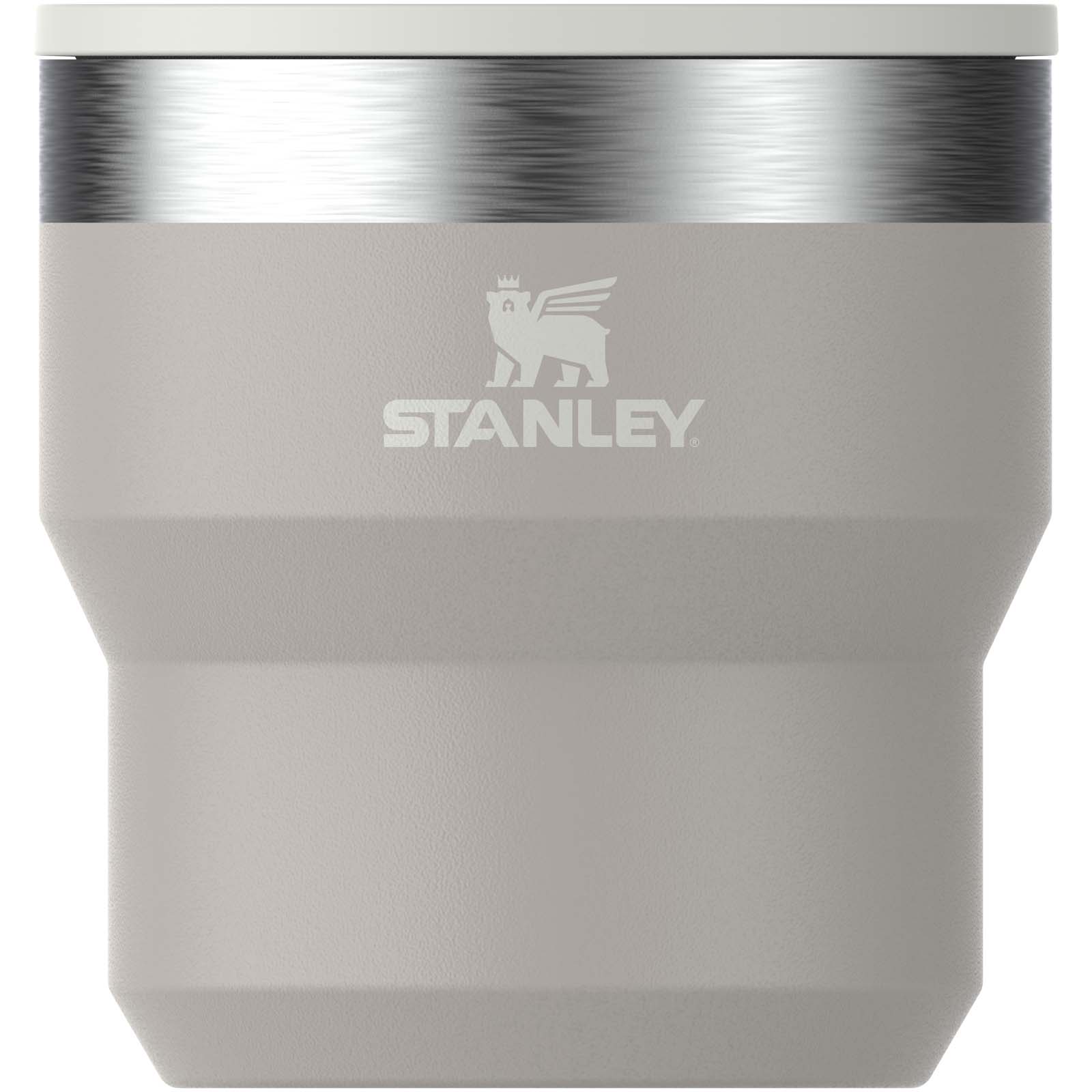 Stanley Stay Hot 295 ml Edelstahl isolierter, stapelbarer Camp Becher grau