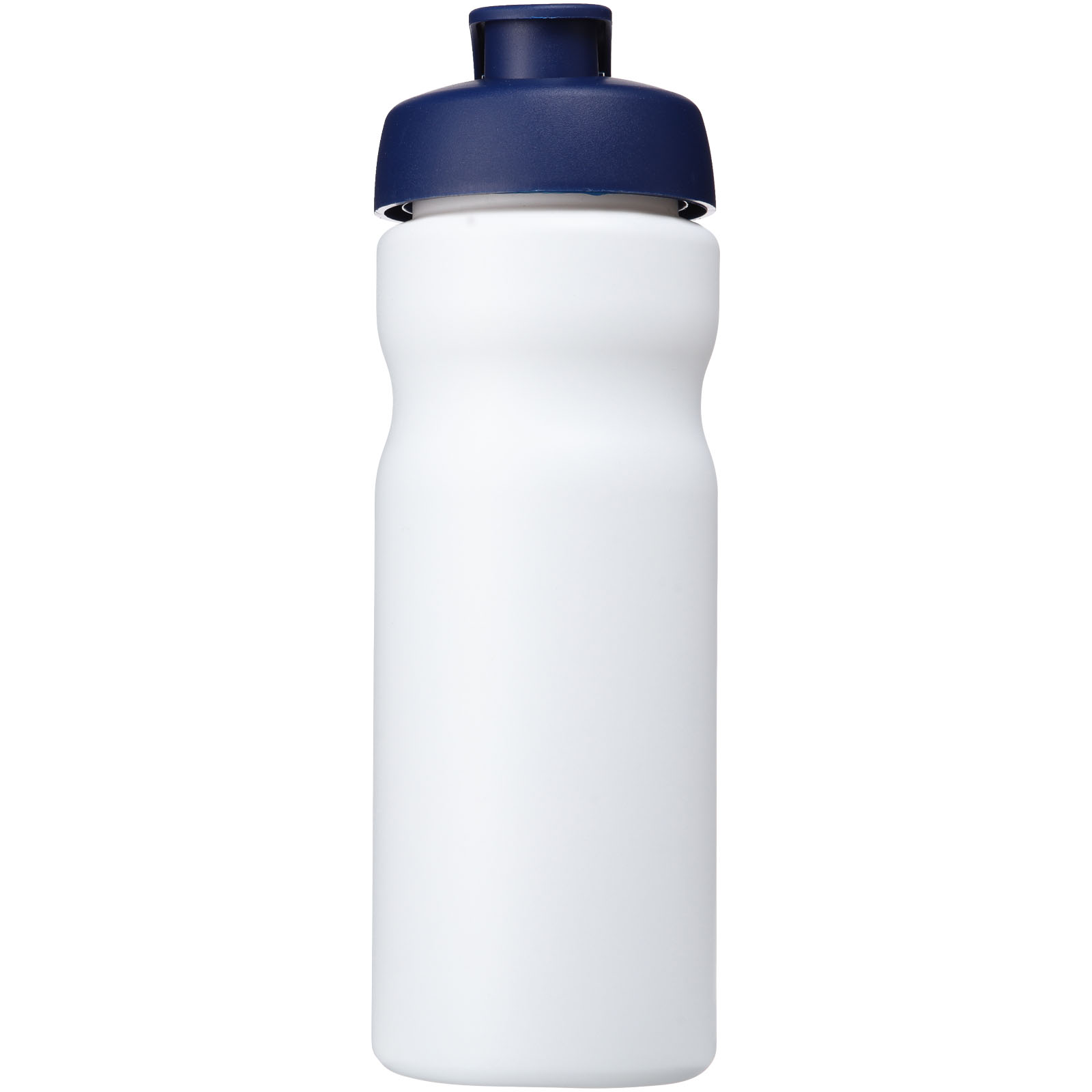 Baseline® Plus 650 ml Sportflasche mit Klappdeckel weiss, blau