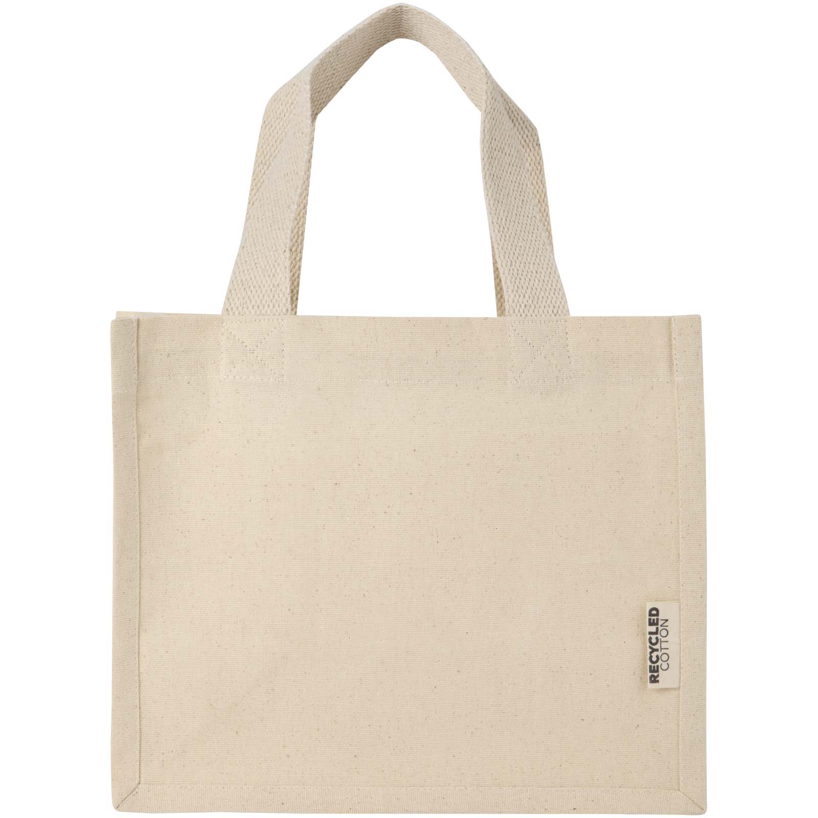 Odessa Mini-Tragetasche mit Bodenfalte aus 220 g/m² GRS Recyclingbaumwolle 9L natur