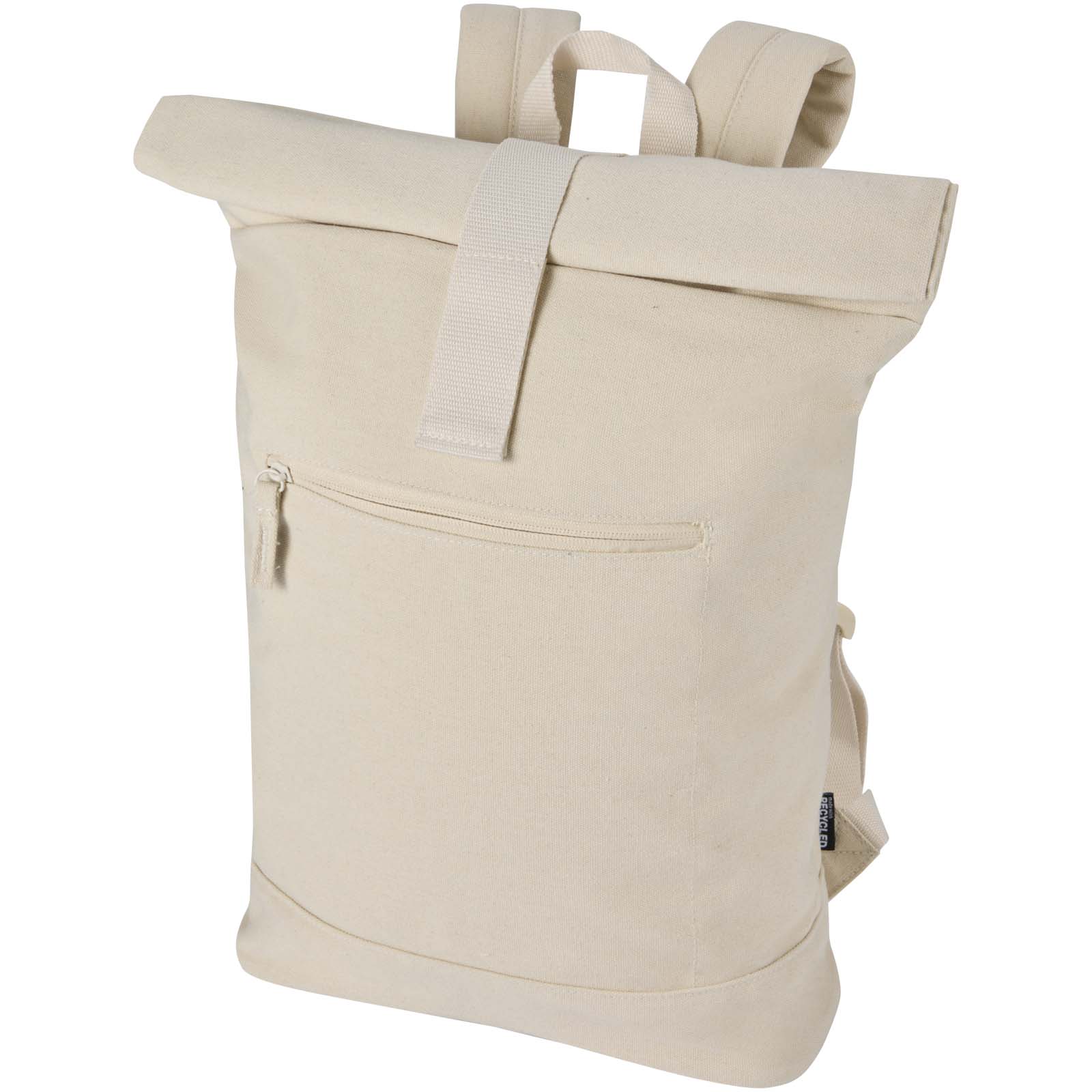 Recanvas 14” GRS recycelter Rolltop-Rucksack 16L sandstone