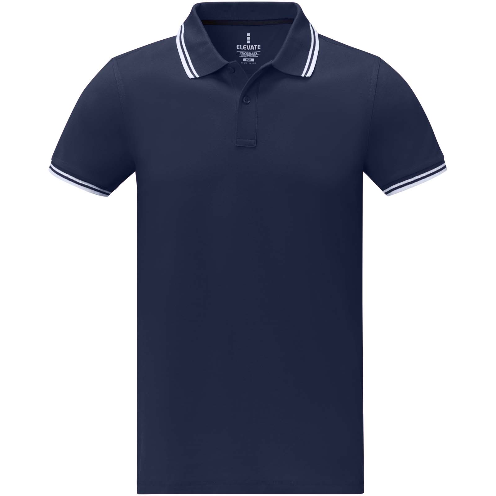 Amarago 200 g/m² Polo mit abgesetztem Rand für Herren navy