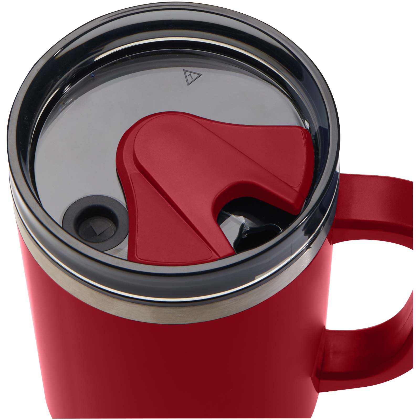 Melbourne 1200 ml RCS-zertifizierter Isolierbecher mit Strohhalm rot