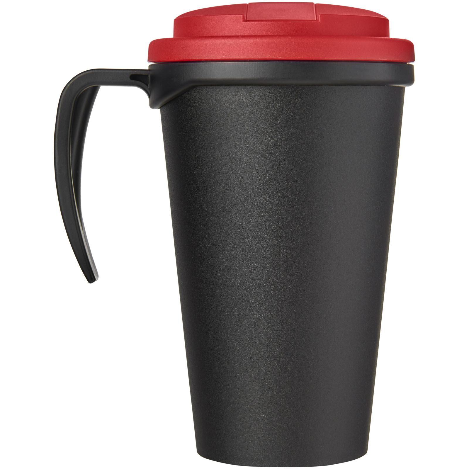 Americano® Grande 350 ml Isolierbecher mit auslaufsicherem Schraubverschluss schwarz, rot