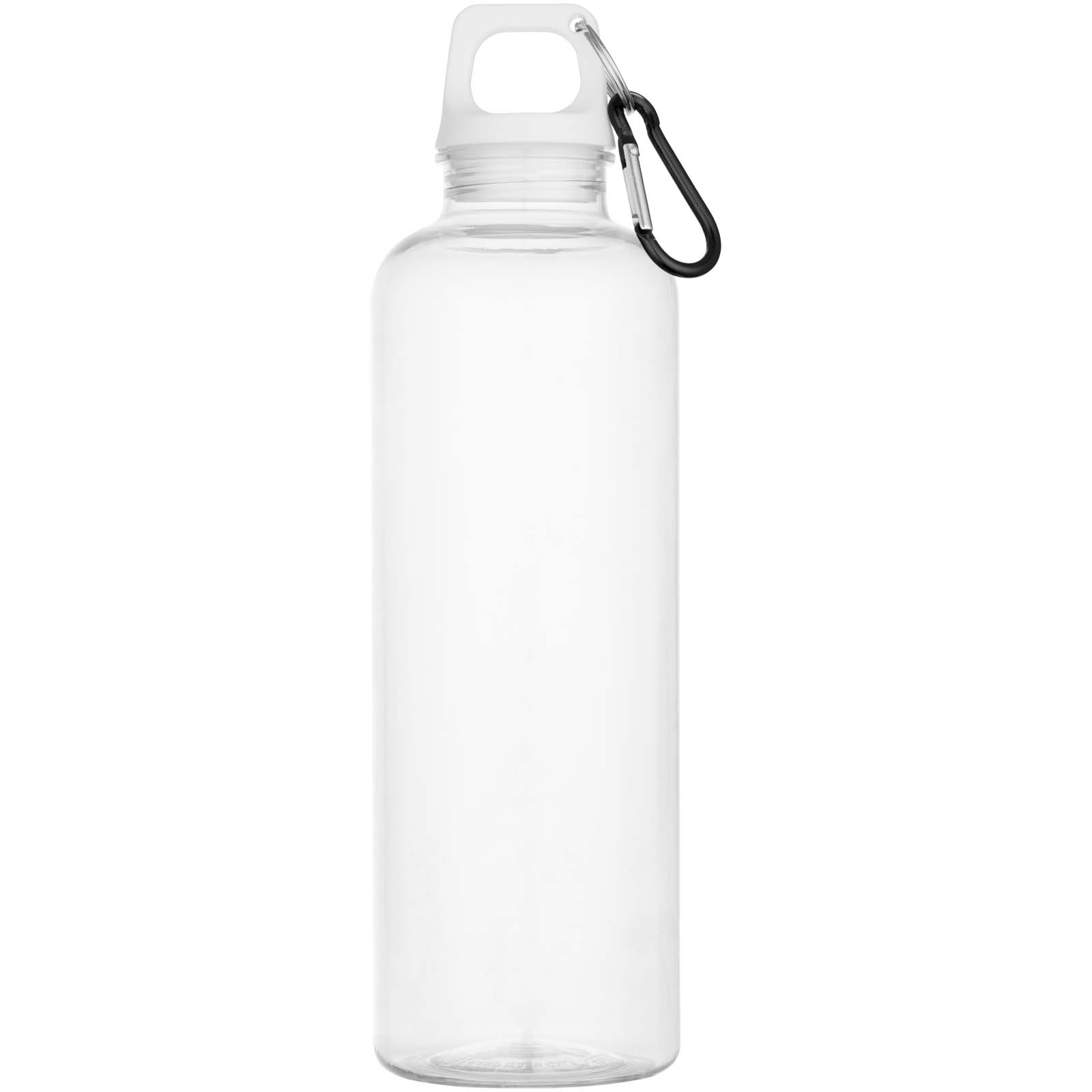 Oregon 750 ml RCS-zertifizierte Trinkflasche aus recyceltem Kunststoff mit Karabinerhaken weiss