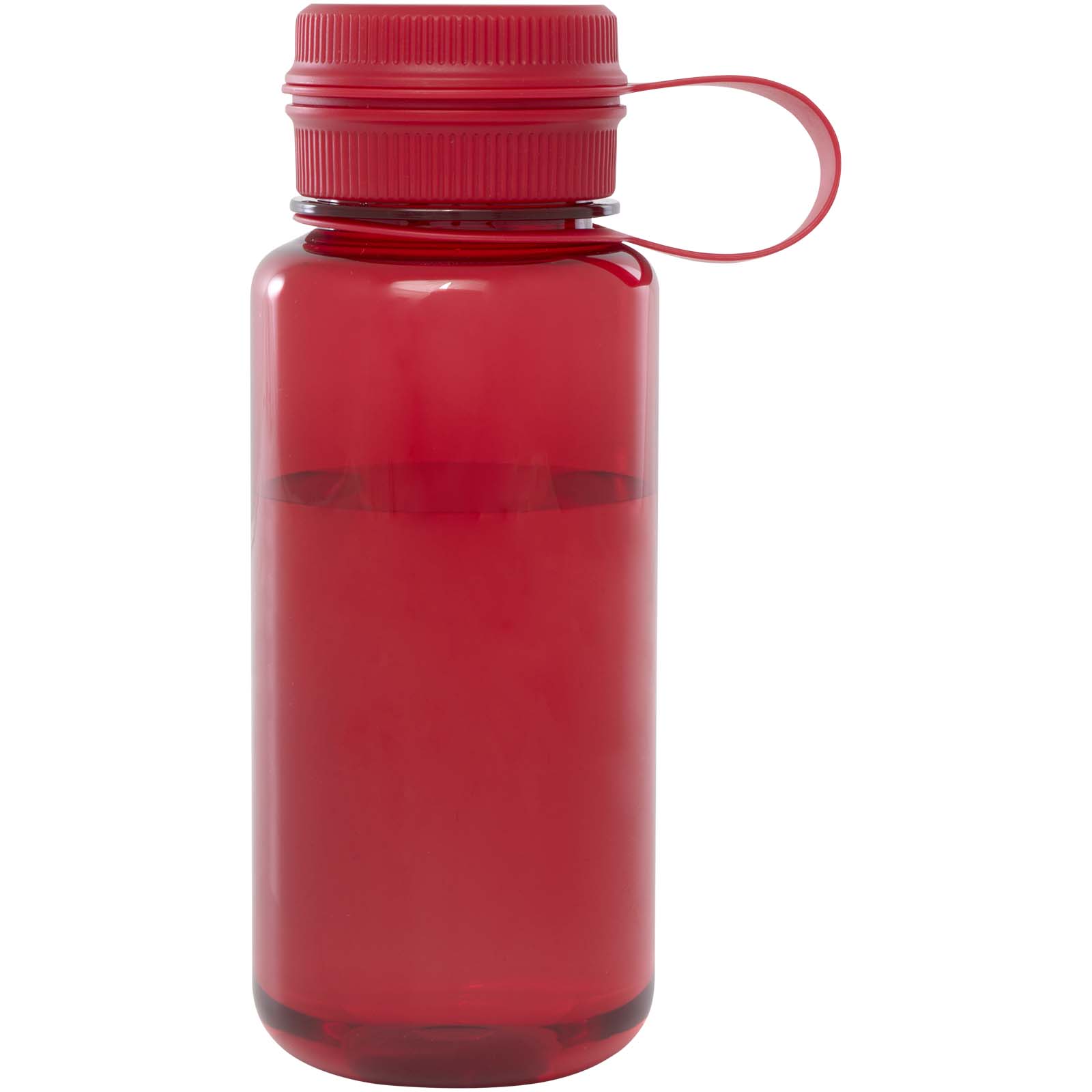 Ryder 900 ml RCS-zertifizierte RPET-Sportflasche mit Multifunktionsdeckel rot