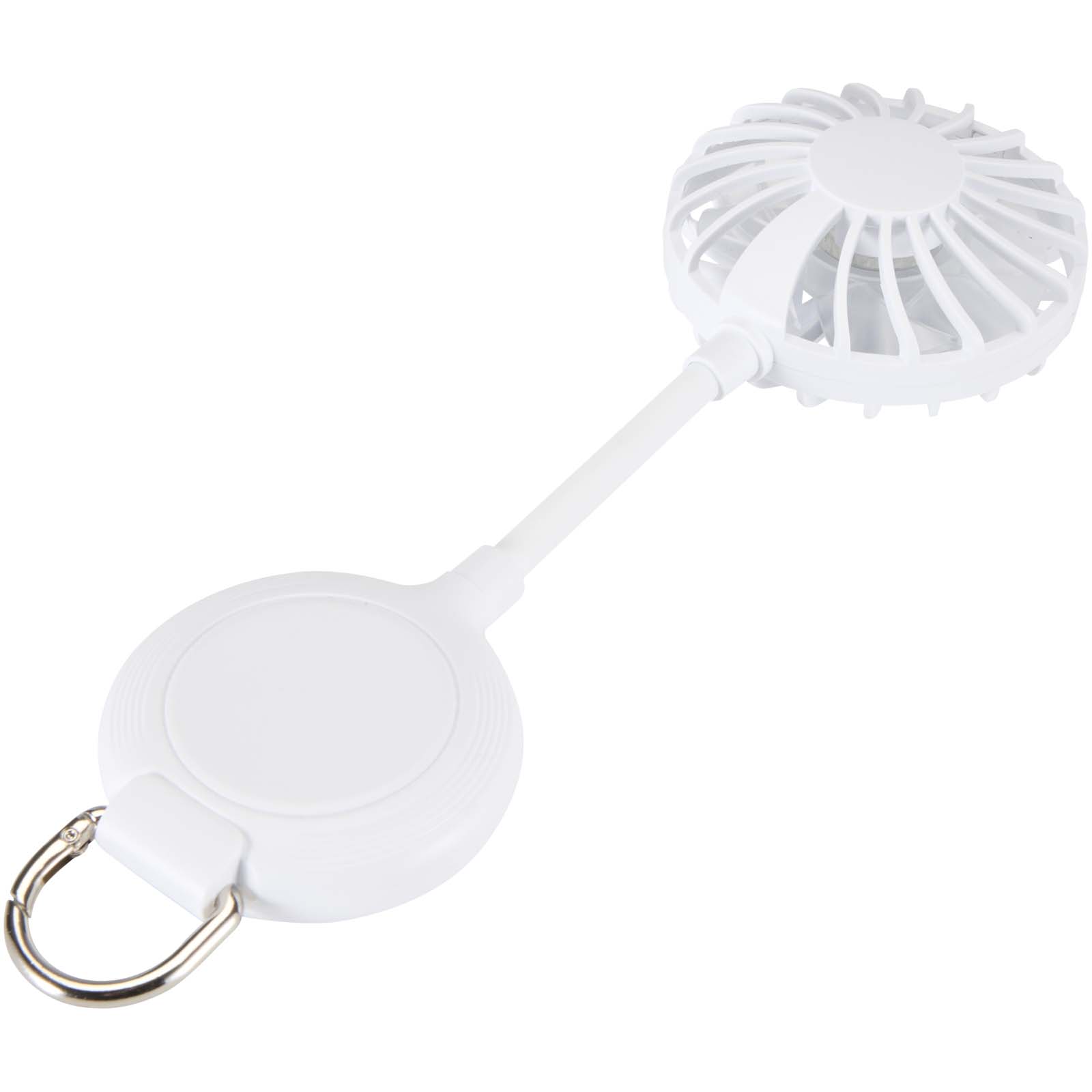 Ventio Magnetischer, tragbarer Ventilator aus recyceltem Kunststoff weiss