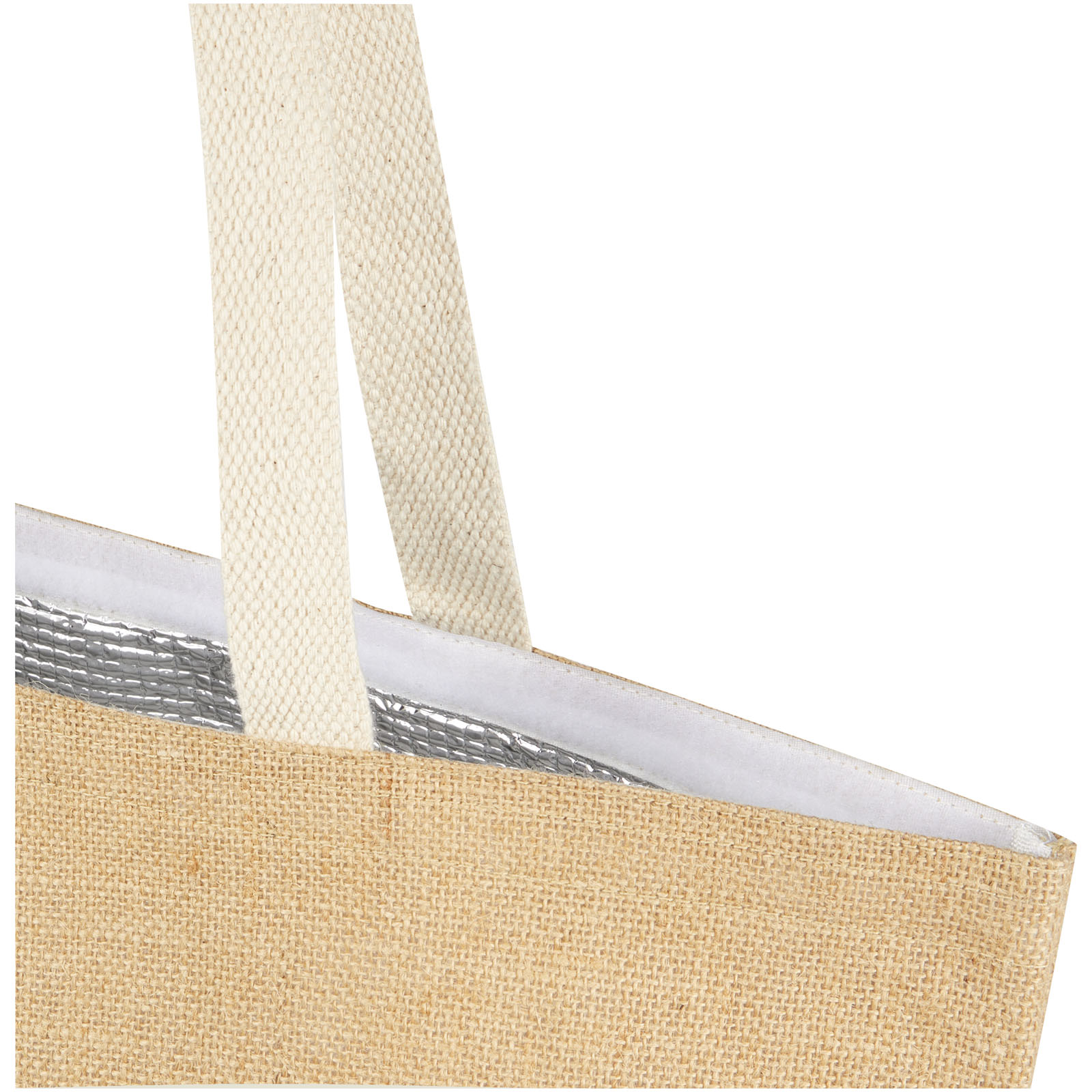 Juta 300 g/m² Jute Kühltragetasche 12 L natur, weiss