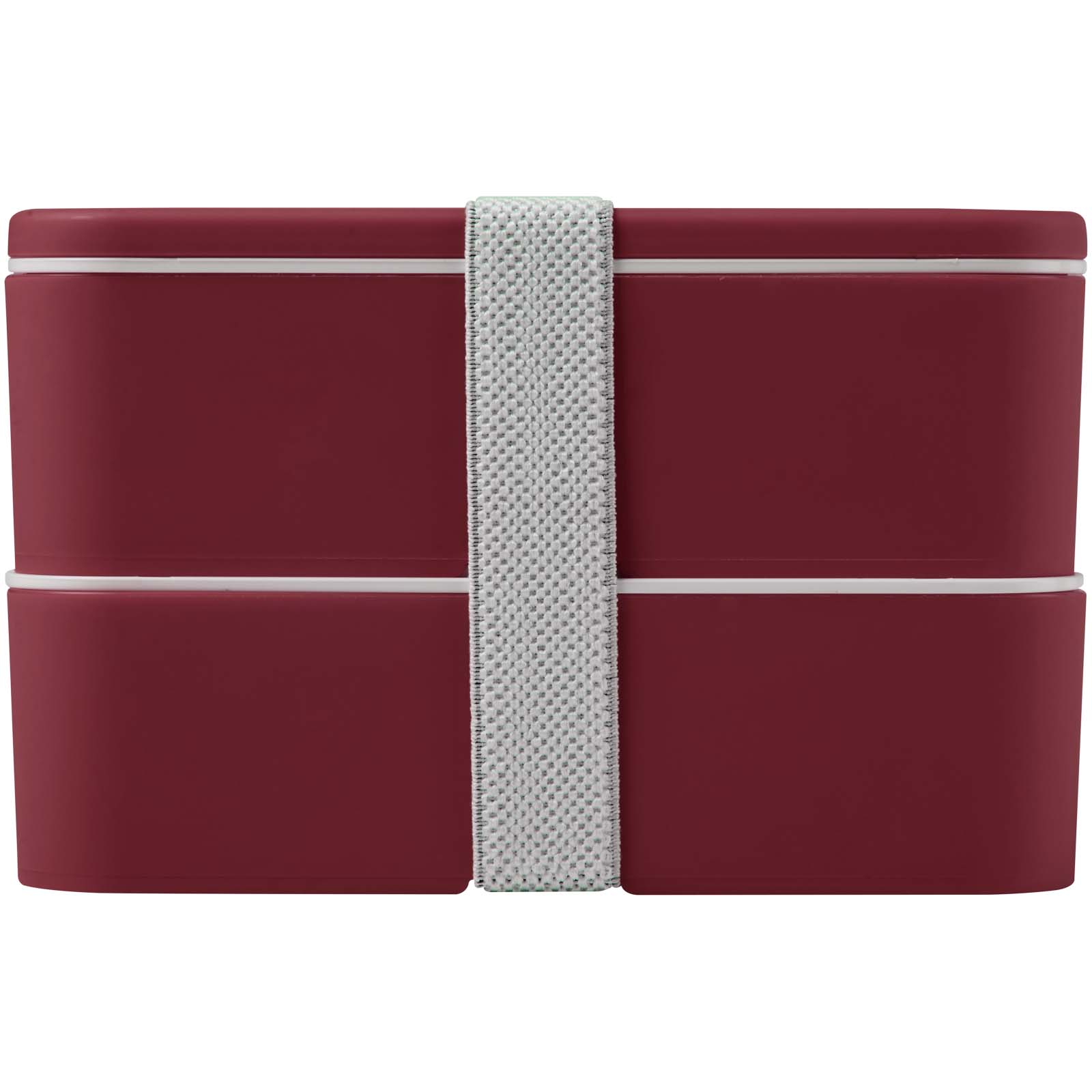 MIYO POP 700 + 700 ml doppelschichtige Lunchbox bordeaux